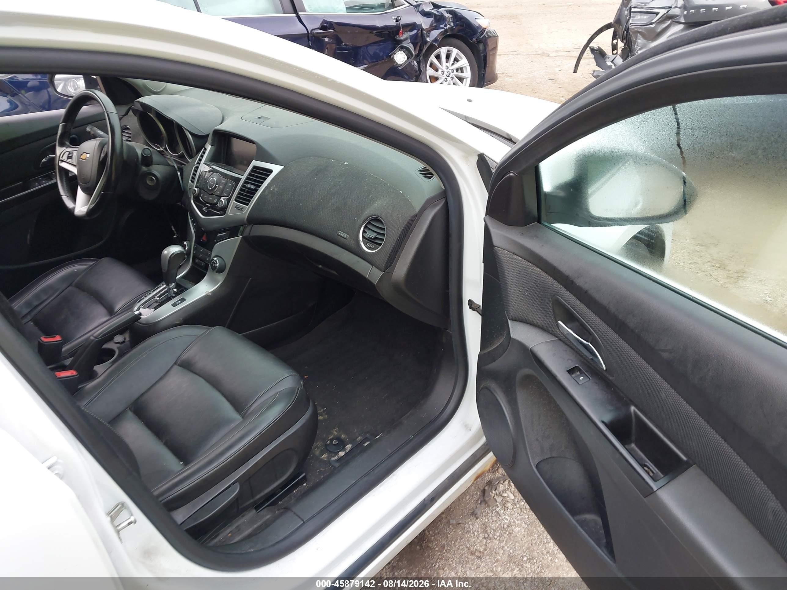 2014 Chevrolet Cruze 2lt Auto White vin: 1G1PE5SB4E7300708