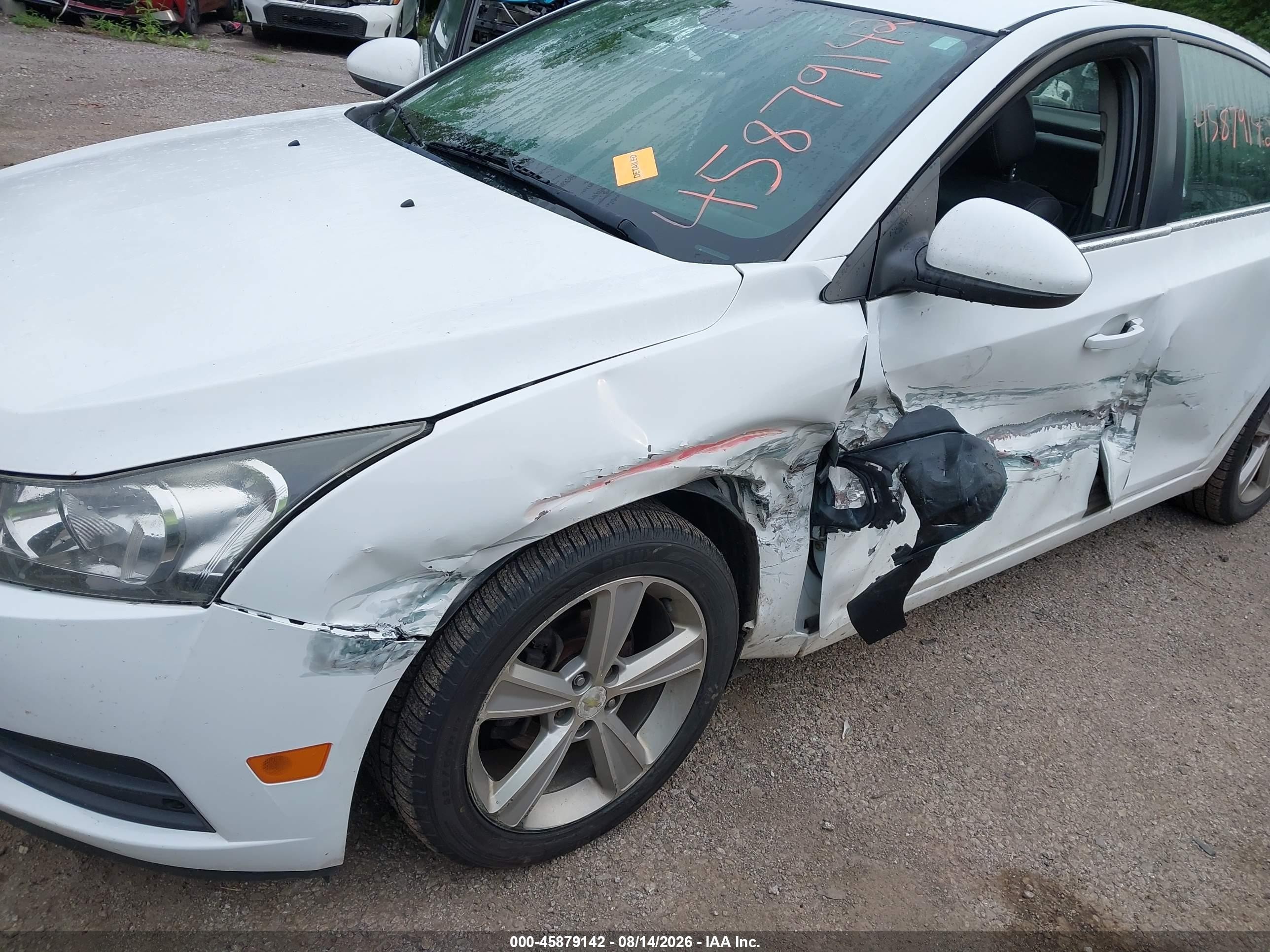 2014 Chevrolet Cruze 2lt Auto White vin: 1G1PE5SB4E7300708