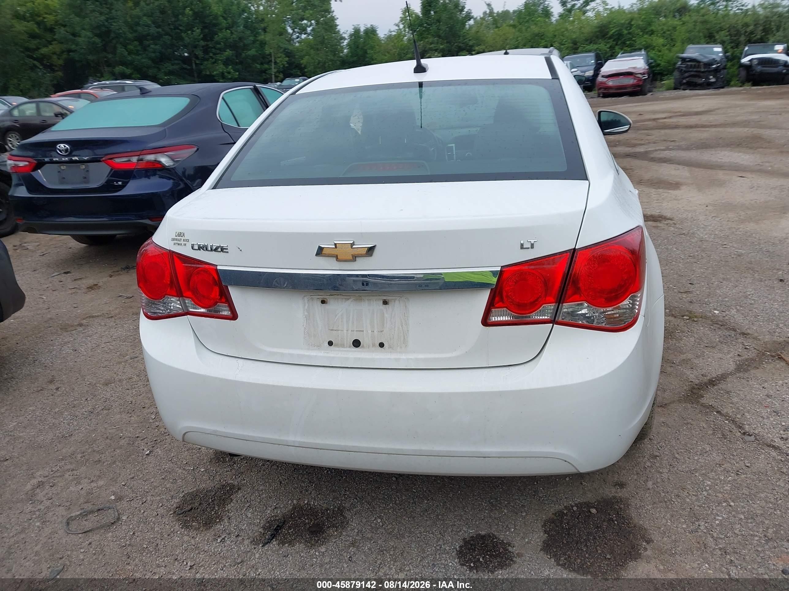 2014 Chevrolet Cruze 2lt Auto White vin: 1G1PE5SB4E7300708