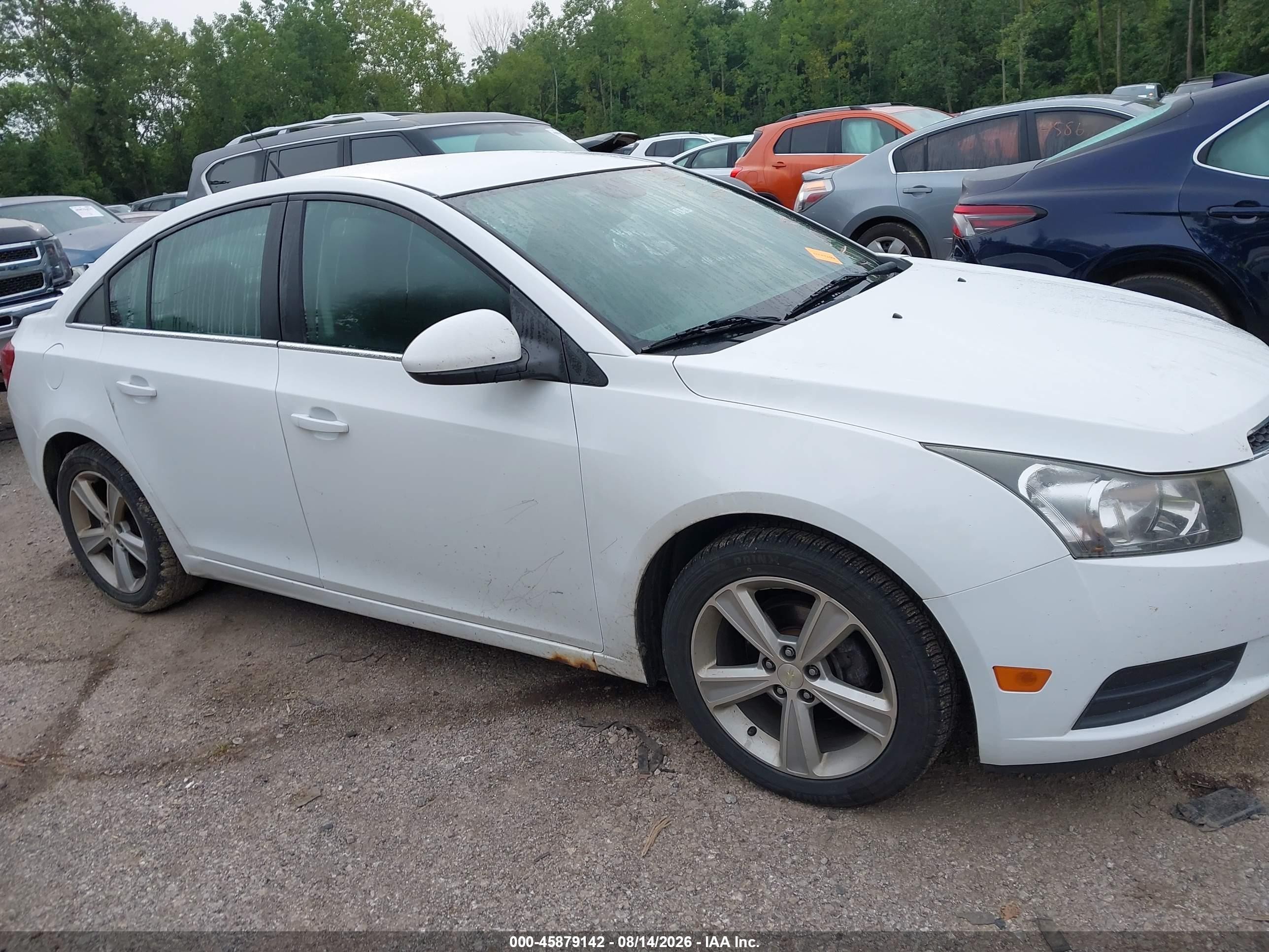 2014 Chevrolet Cruze 2lt Auto White vin: 1G1PE5SB4E7300708