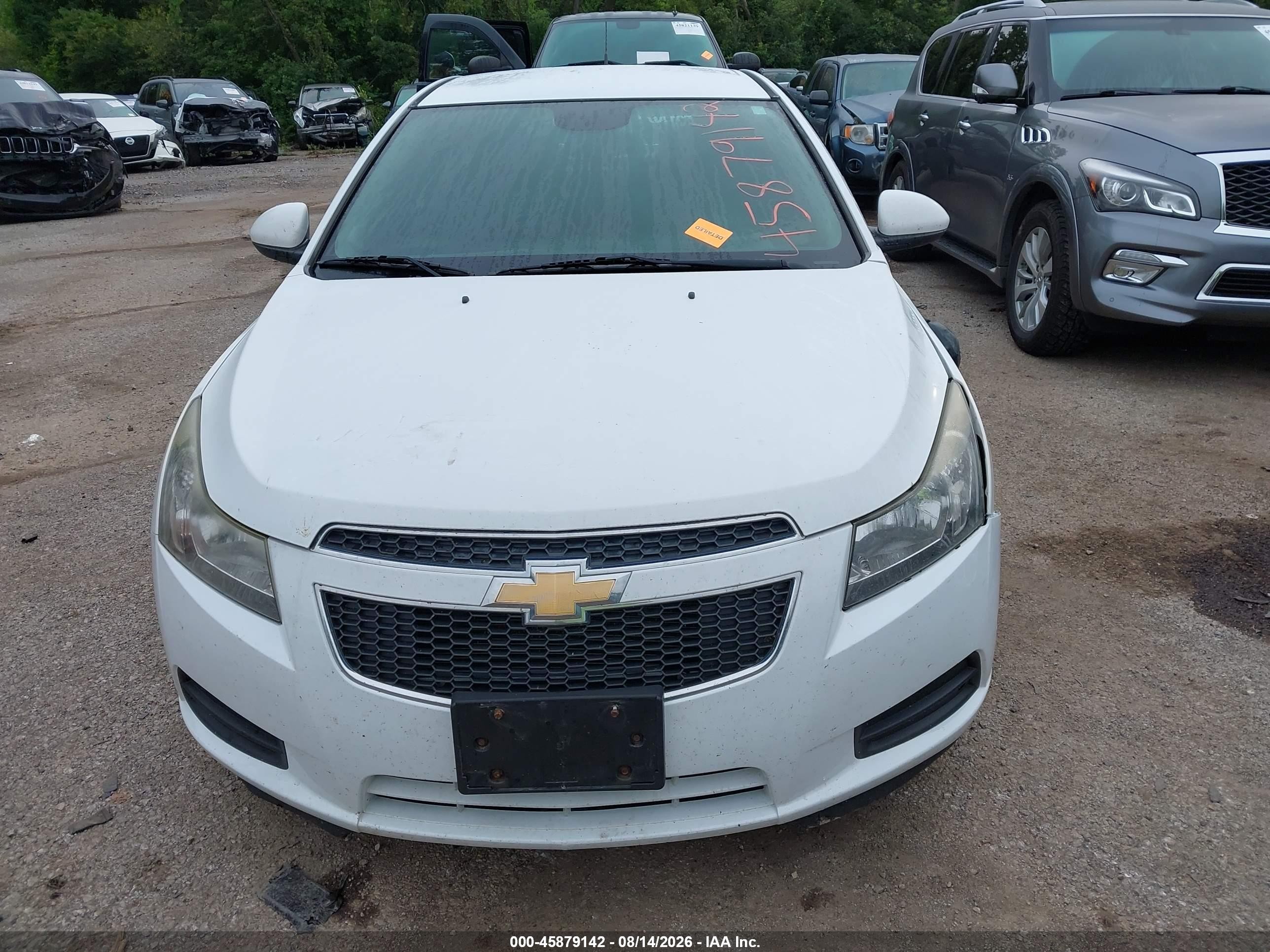 2014 Chevrolet Cruze 2lt Auto White vin: 1G1PE5SB4E7300708