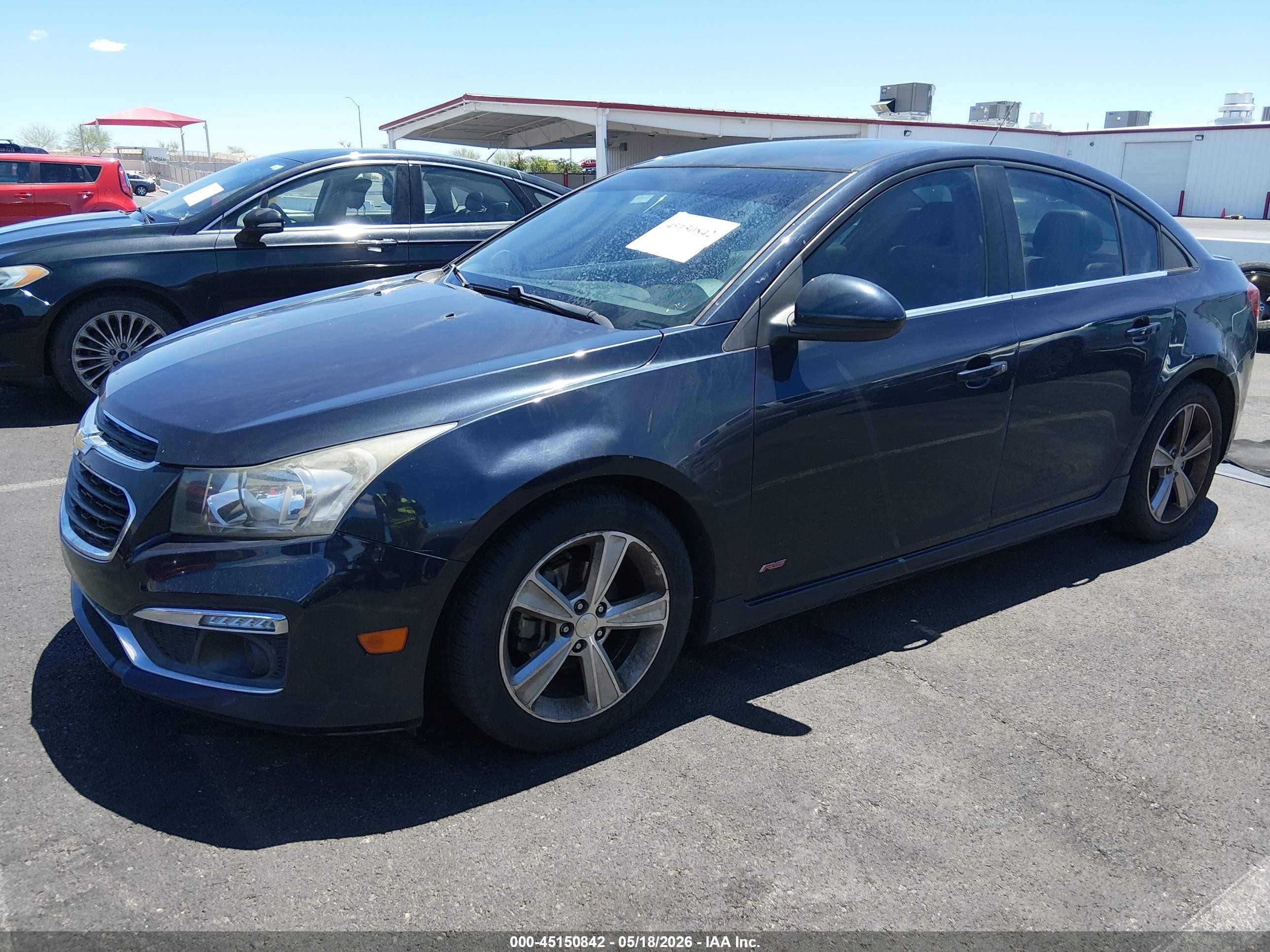 2015 Chevrolet Cruze 2lt Auto Blue vin: 1G1PE5SB4F7114412