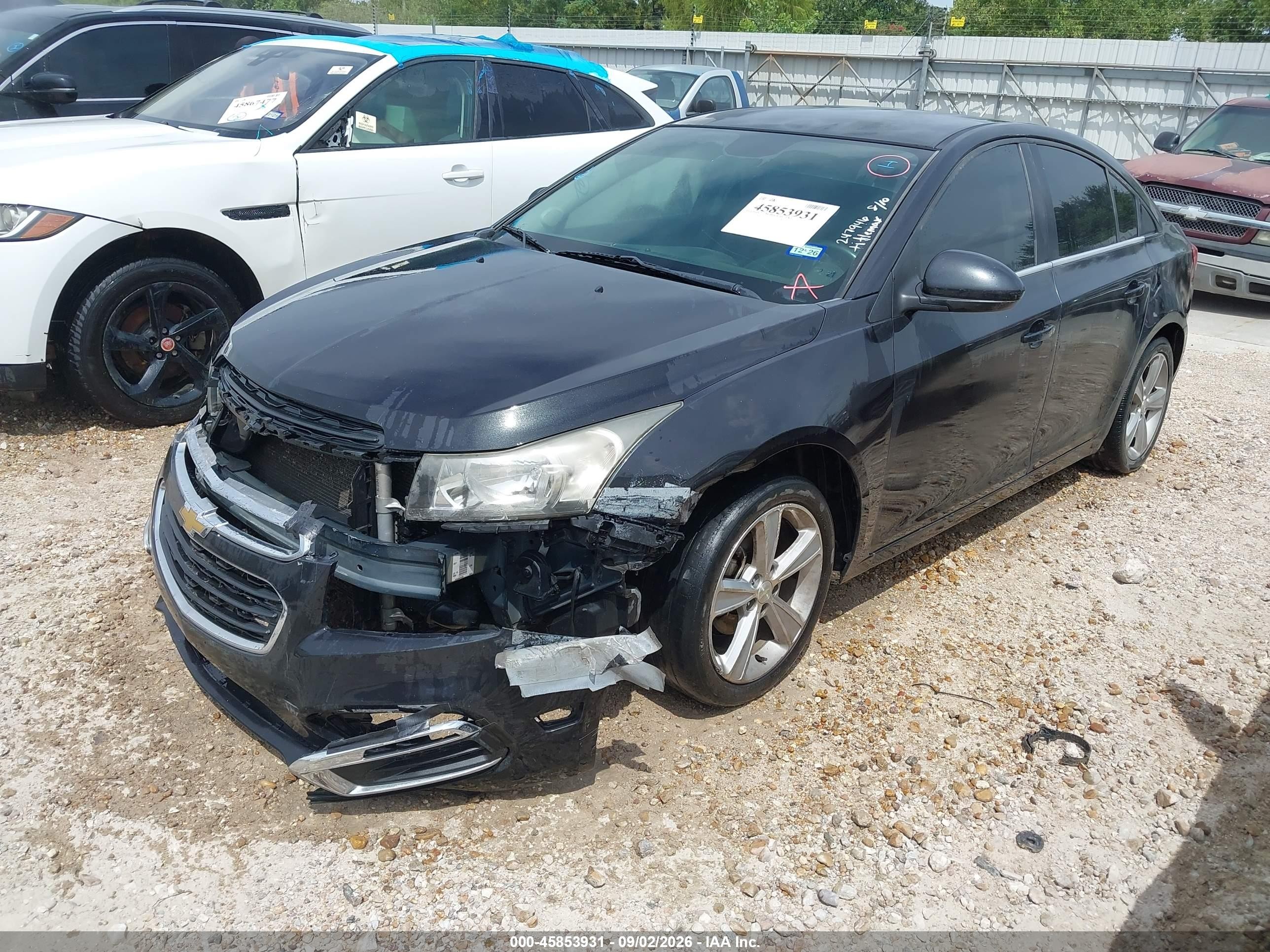 2015 Chevrolet Cruze 2lt Auto Black vin: 1G1PE5SB4F7247946