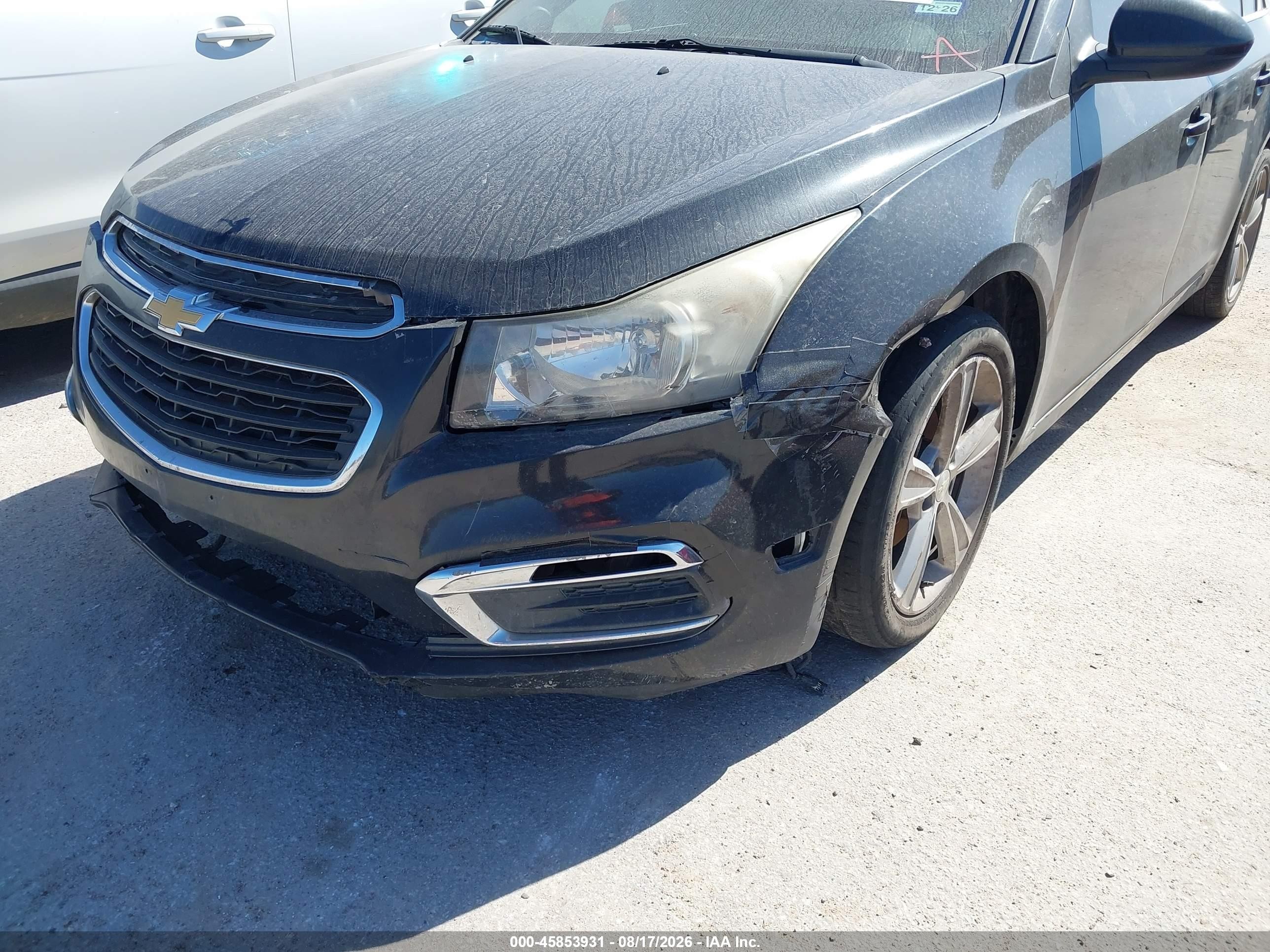 2015 Chevrolet Cruze 2lt Auto Black vin: 1G1PE5SB4F7247946