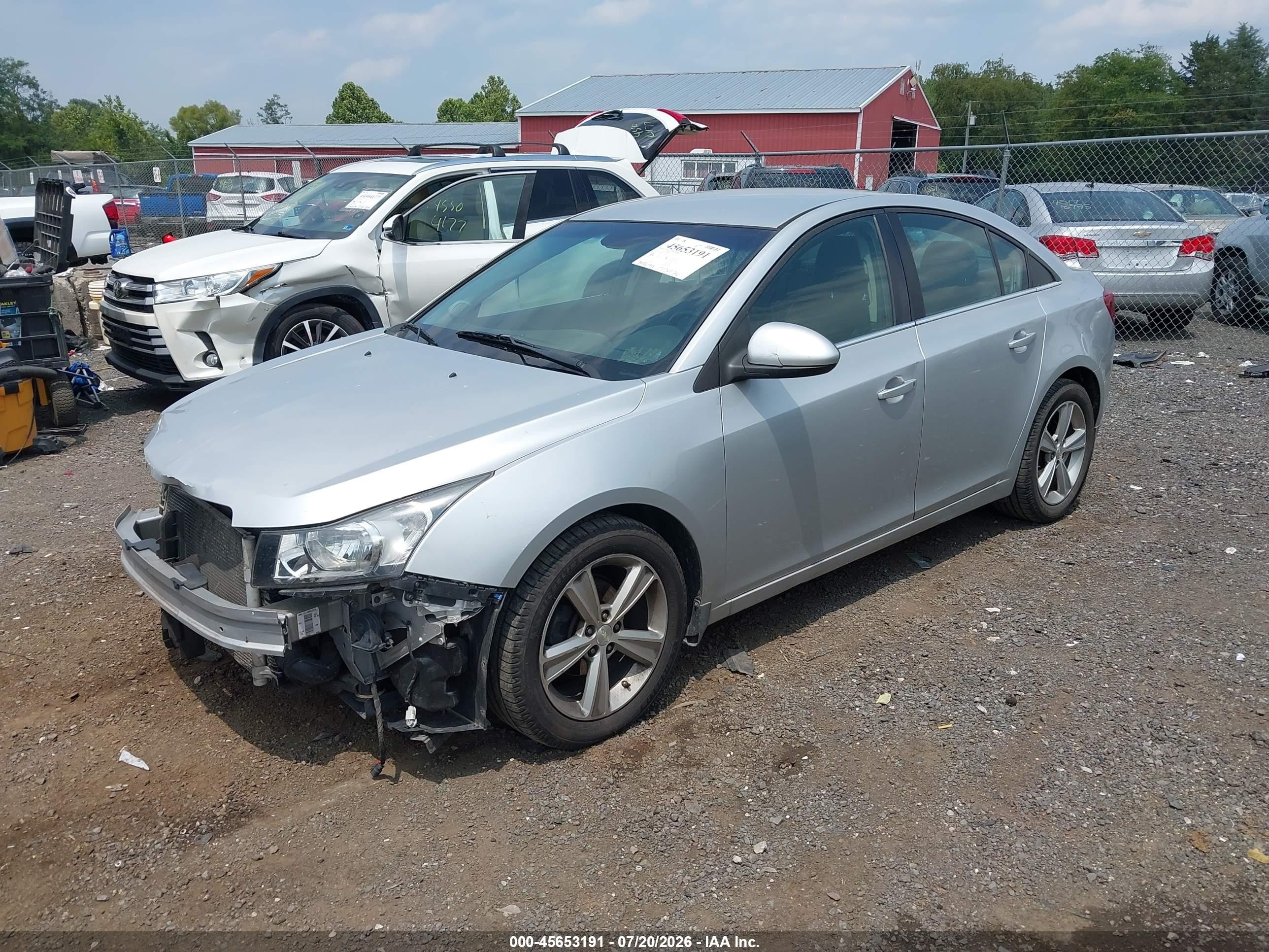 2015 Chevrolet Cruze 2lt Auto Silver vin: 1G1PE5SB4F7273849