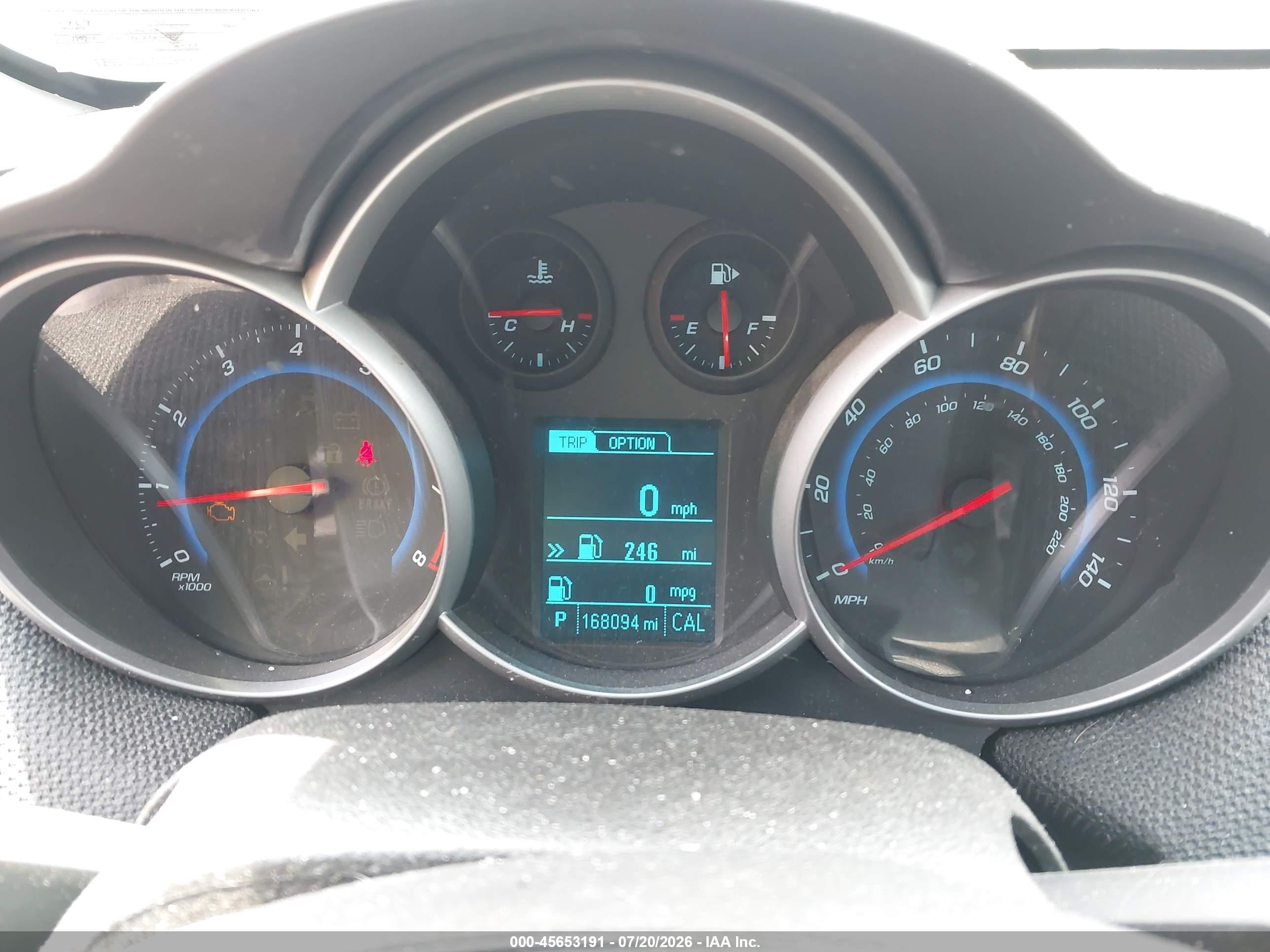 2015 Chevrolet Cruze 2lt Auto Silver vin: 1G1PE5SB4F7273849