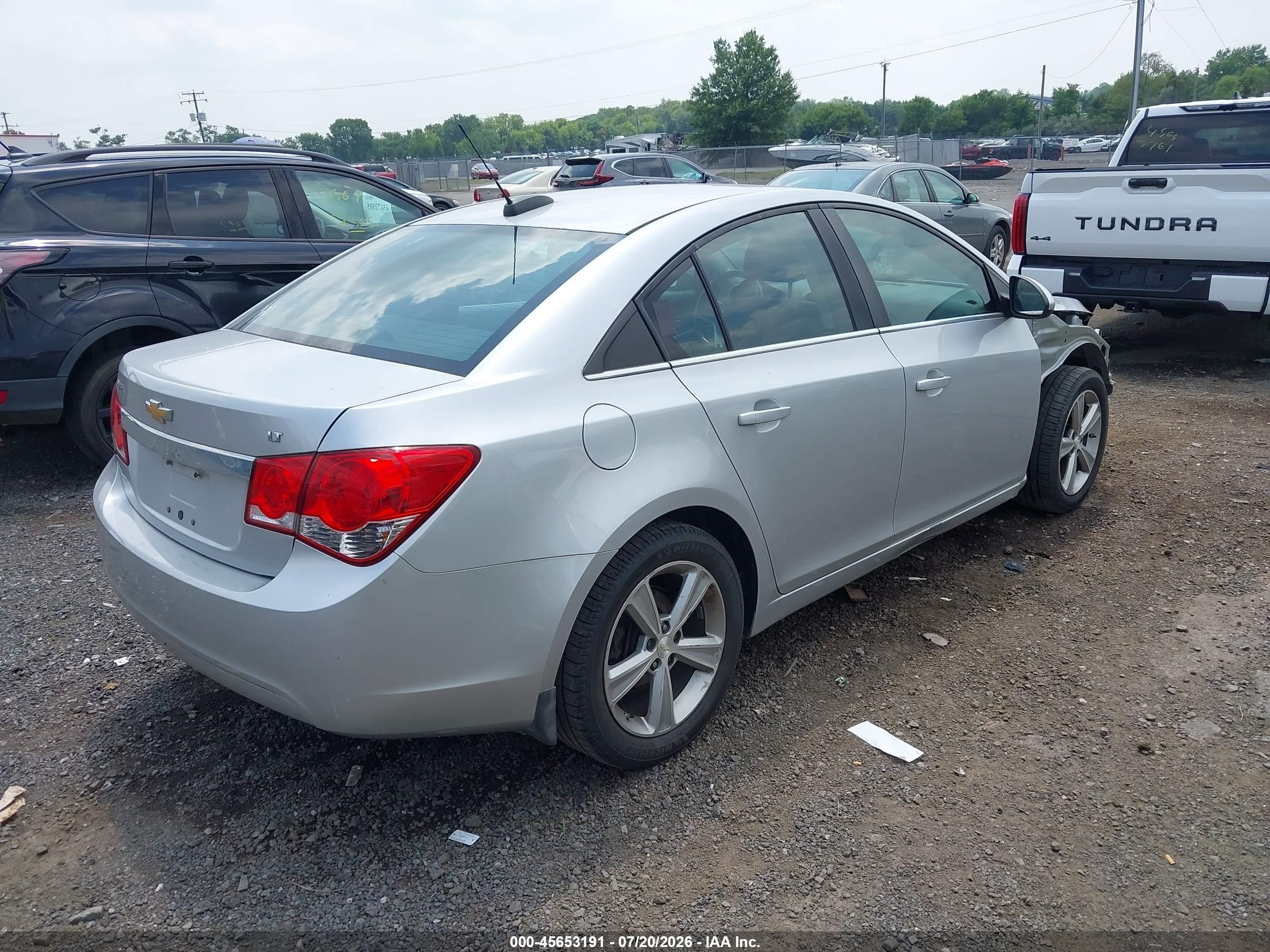 2015 Chevrolet Cruze 2lt Auto Silver vin: 1G1PE5SB4F7273849