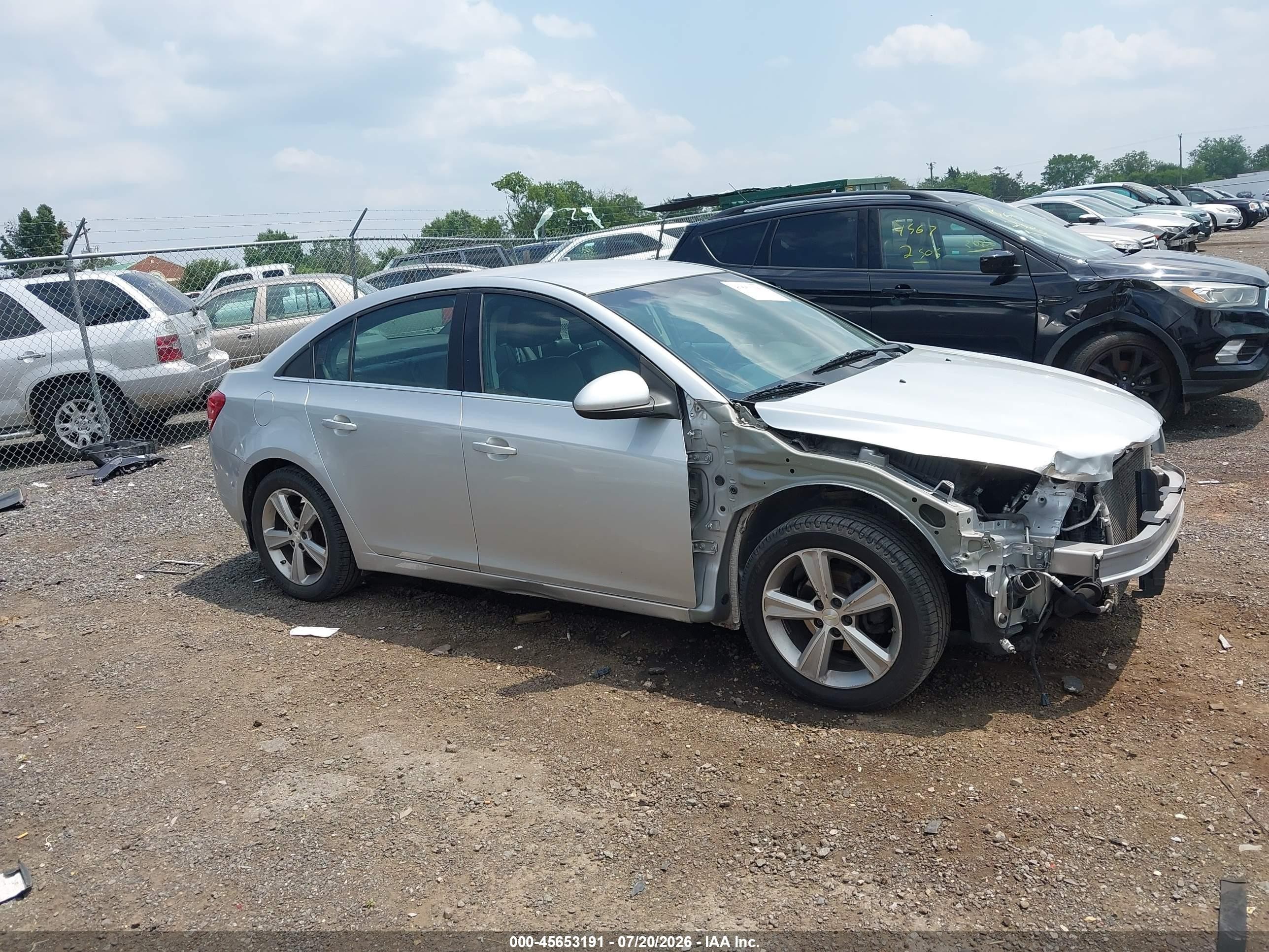2015 Chevrolet Cruze 2lt Auto Silver vin: 1G1PE5SB4F7273849