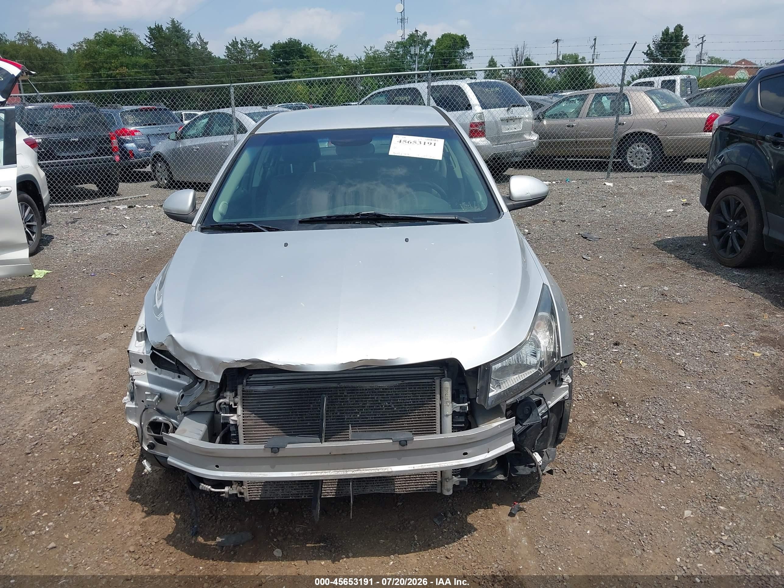 2015 Chevrolet Cruze 2lt Auto Silver vin: 1G1PE5SB4F7273849
