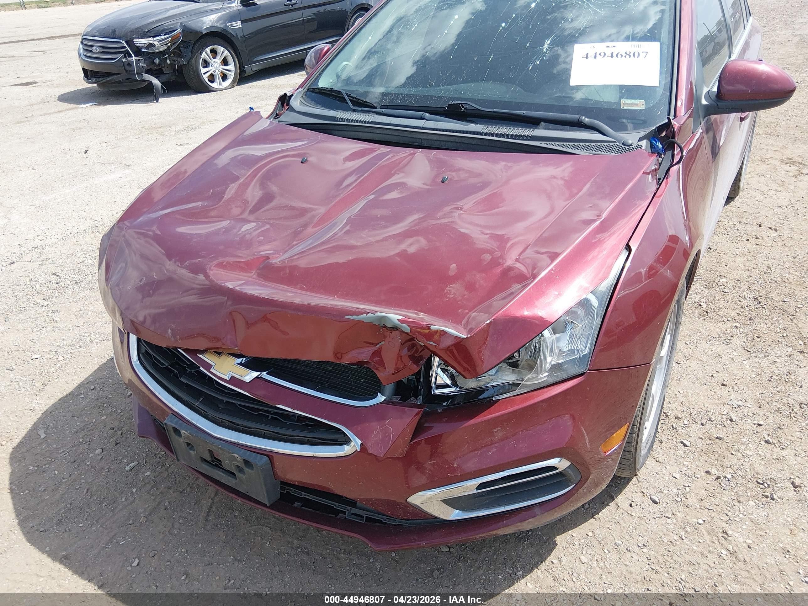 2016 Chevrolet Cruze Limited 1lt Auto Темно-бордовый vin: 1G1PE5SB4G7177639