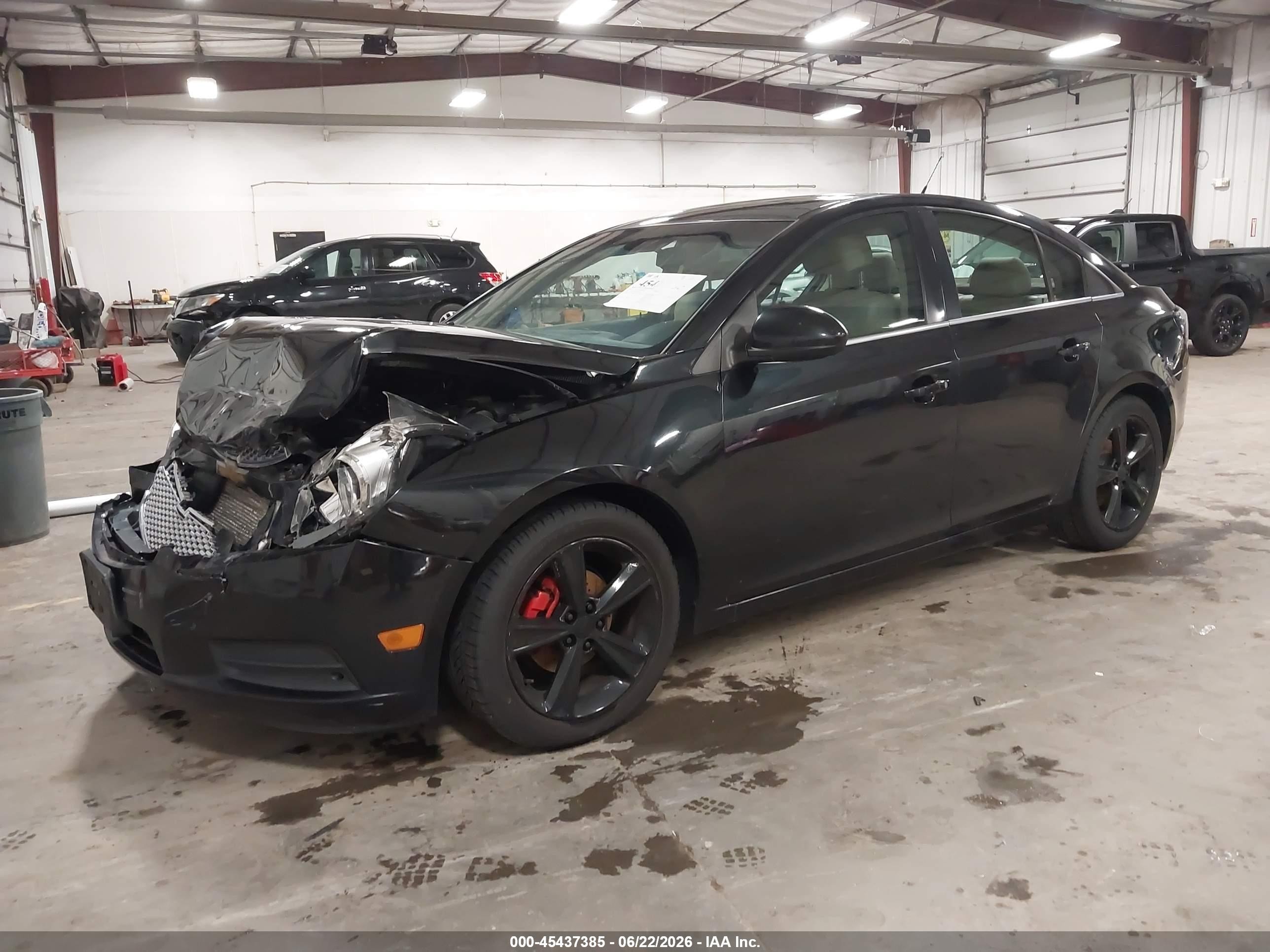 2013 Chevrolet Cruze 2lt Auto Black vin: 1G1PE5SB5D7185499