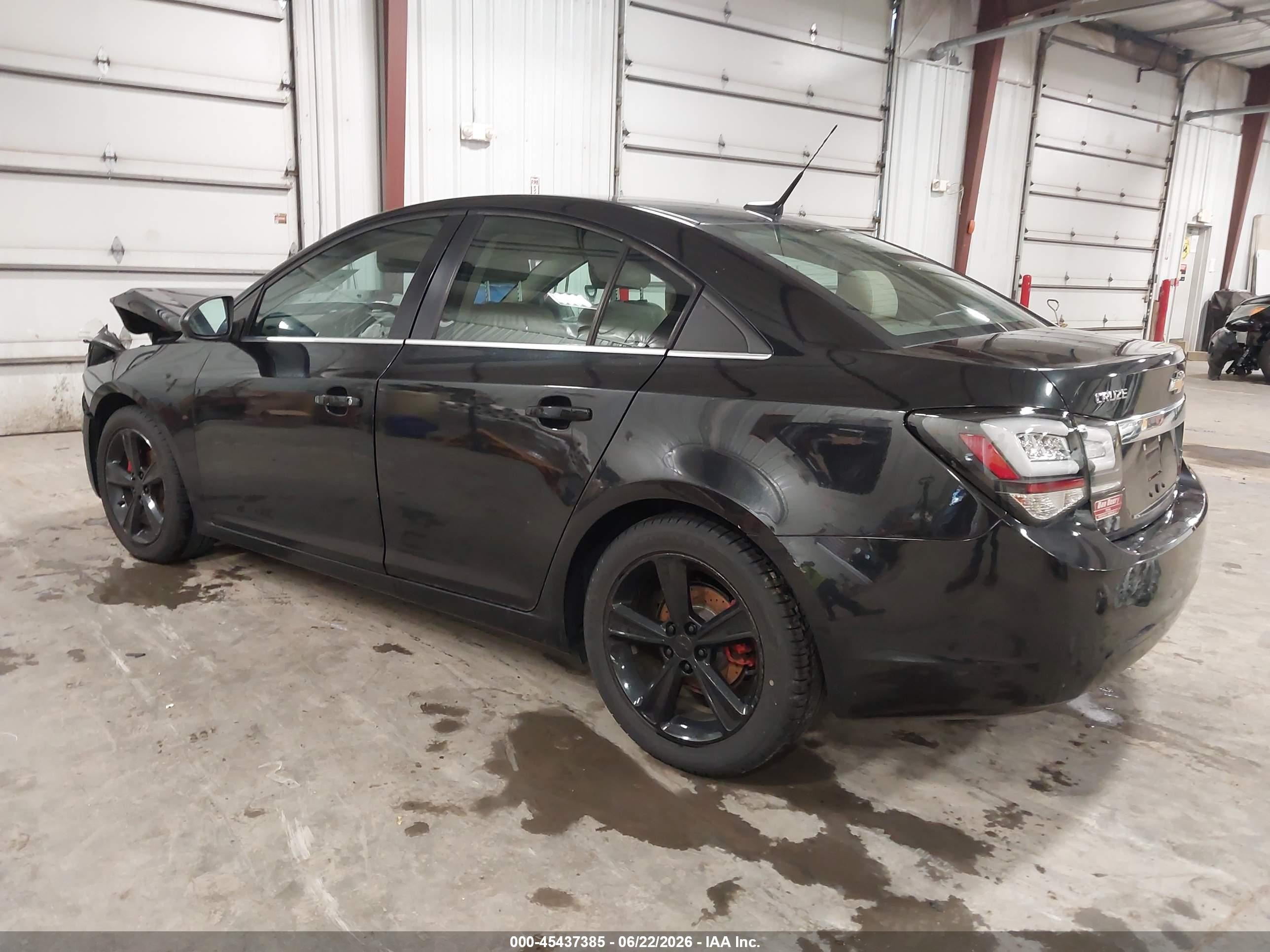 2013 Chevrolet Cruze 2lt Auto Black vin: 1G1PE5SB5D7185499