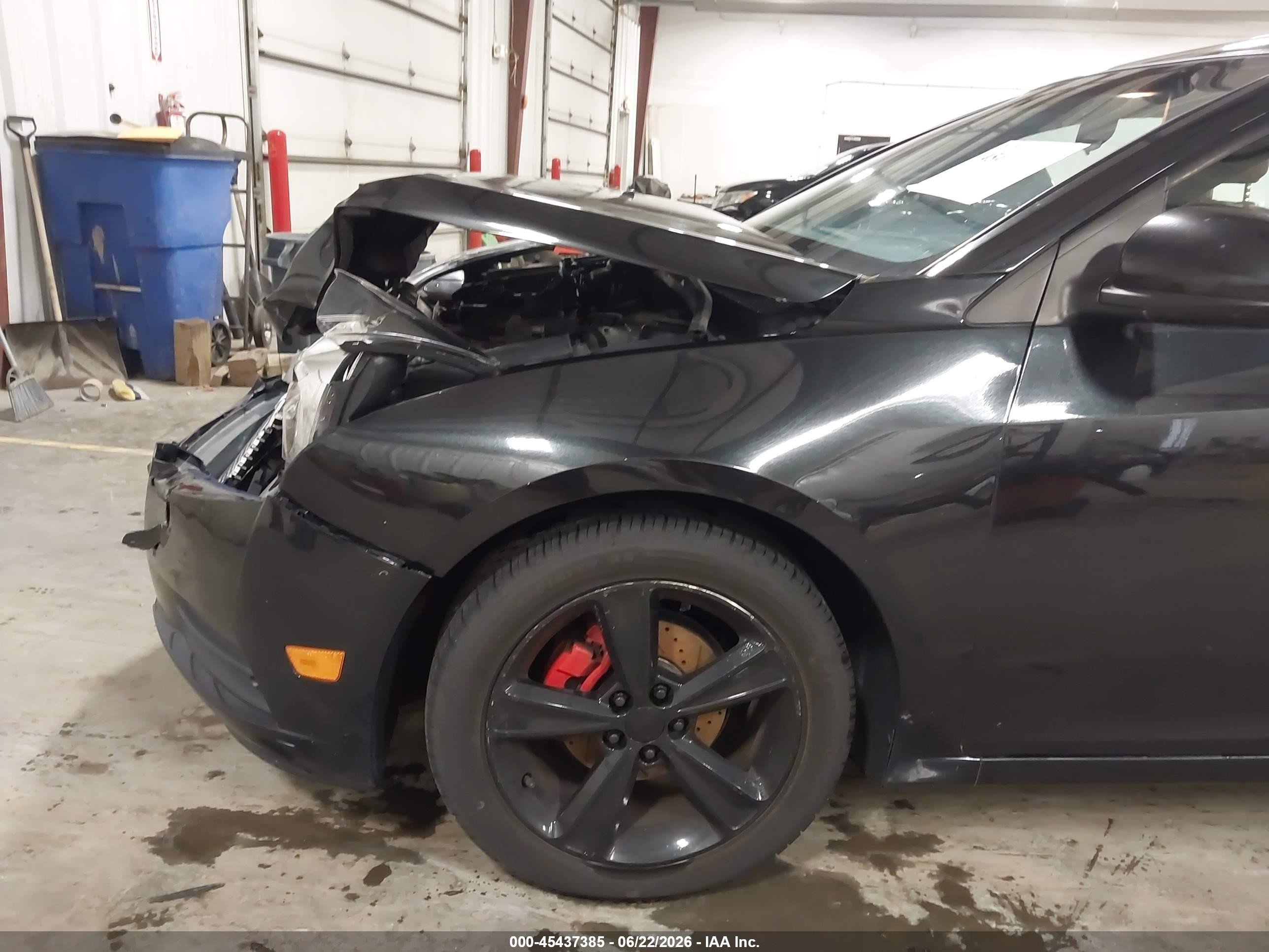 2013 Chevrolet Cruze 2lt Auto Black vin: 1G1PE5SB5D7185499