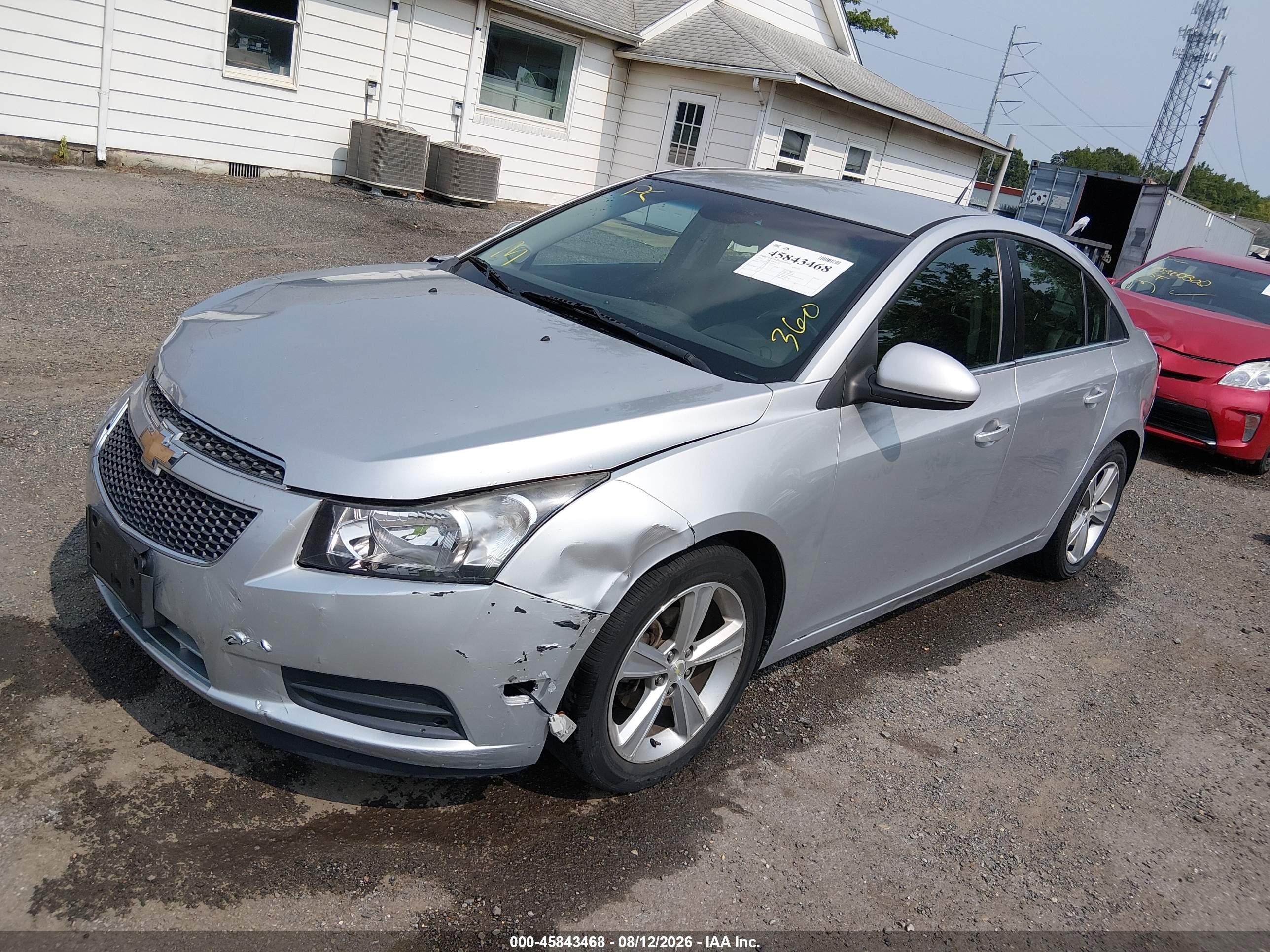 2013 Chevrolet Cruze 2lt Auto Silver vin: 1G1PE5SB5D7325941