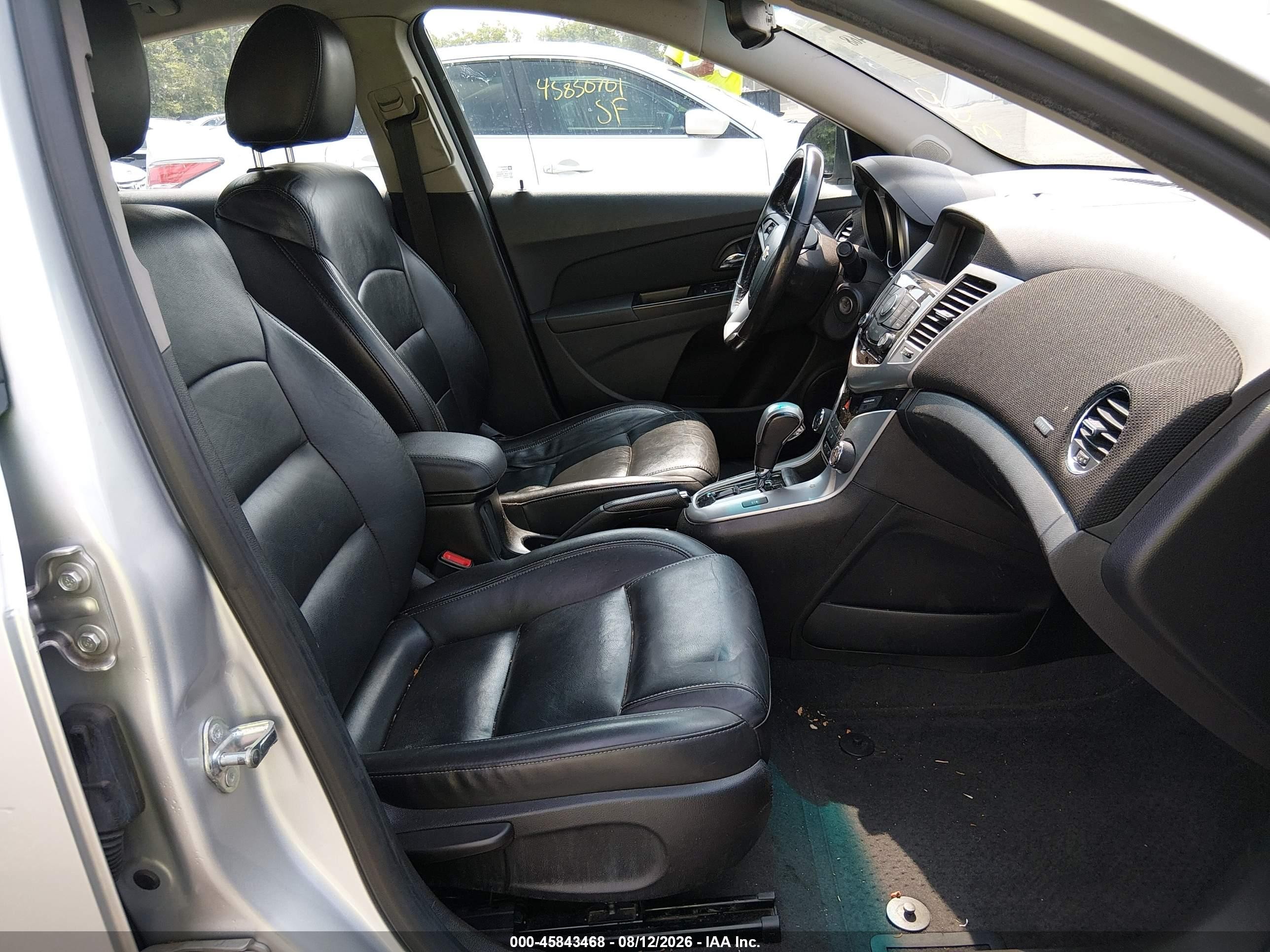 2013 Chevrolet Cruze 2lt Auto Silver vin: 1G1PE5SB5D7325941