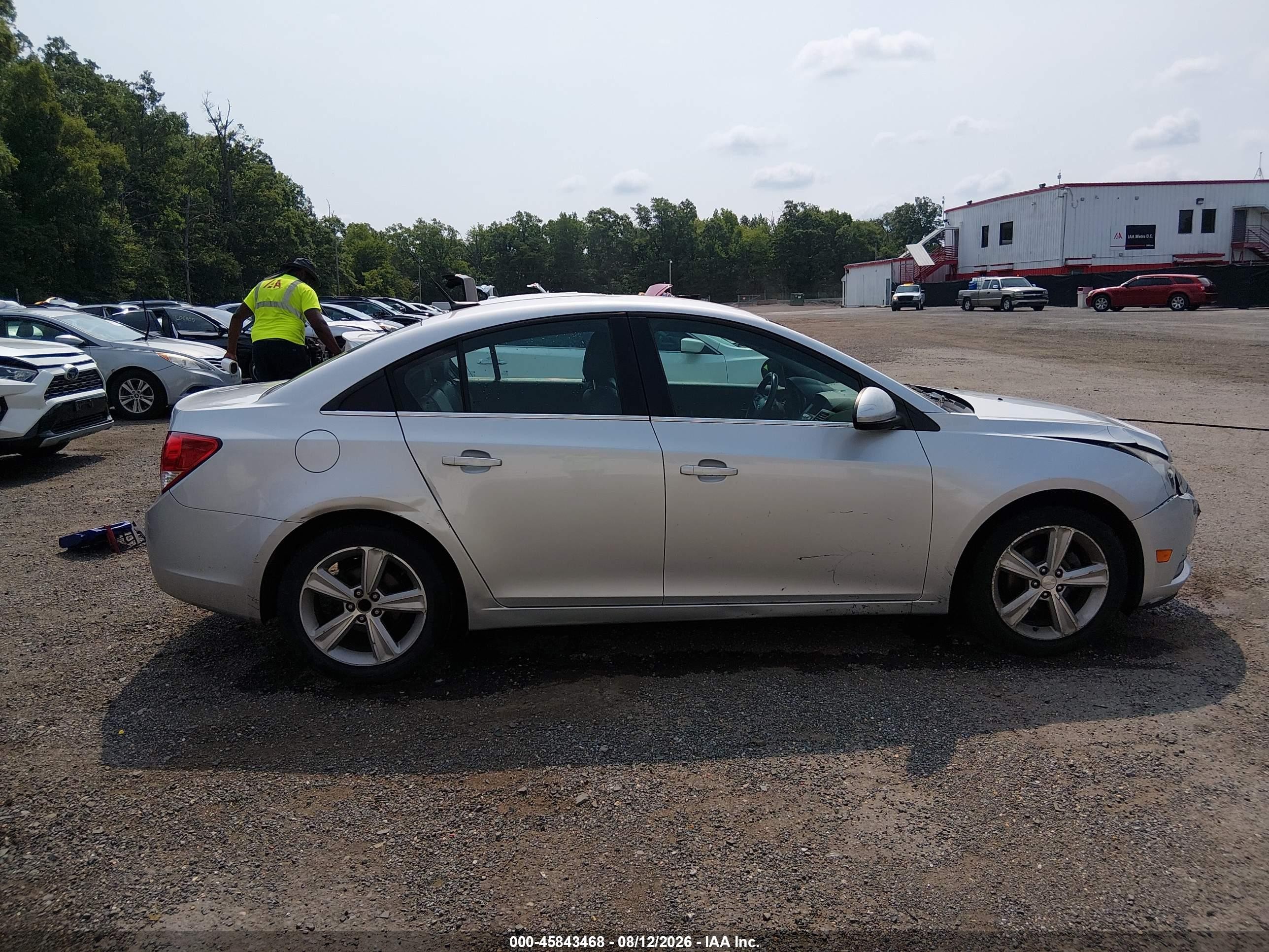 2013 Chevrolet Cruze 2lt Auto Silver vin: 1G1PE5SB5D7325941