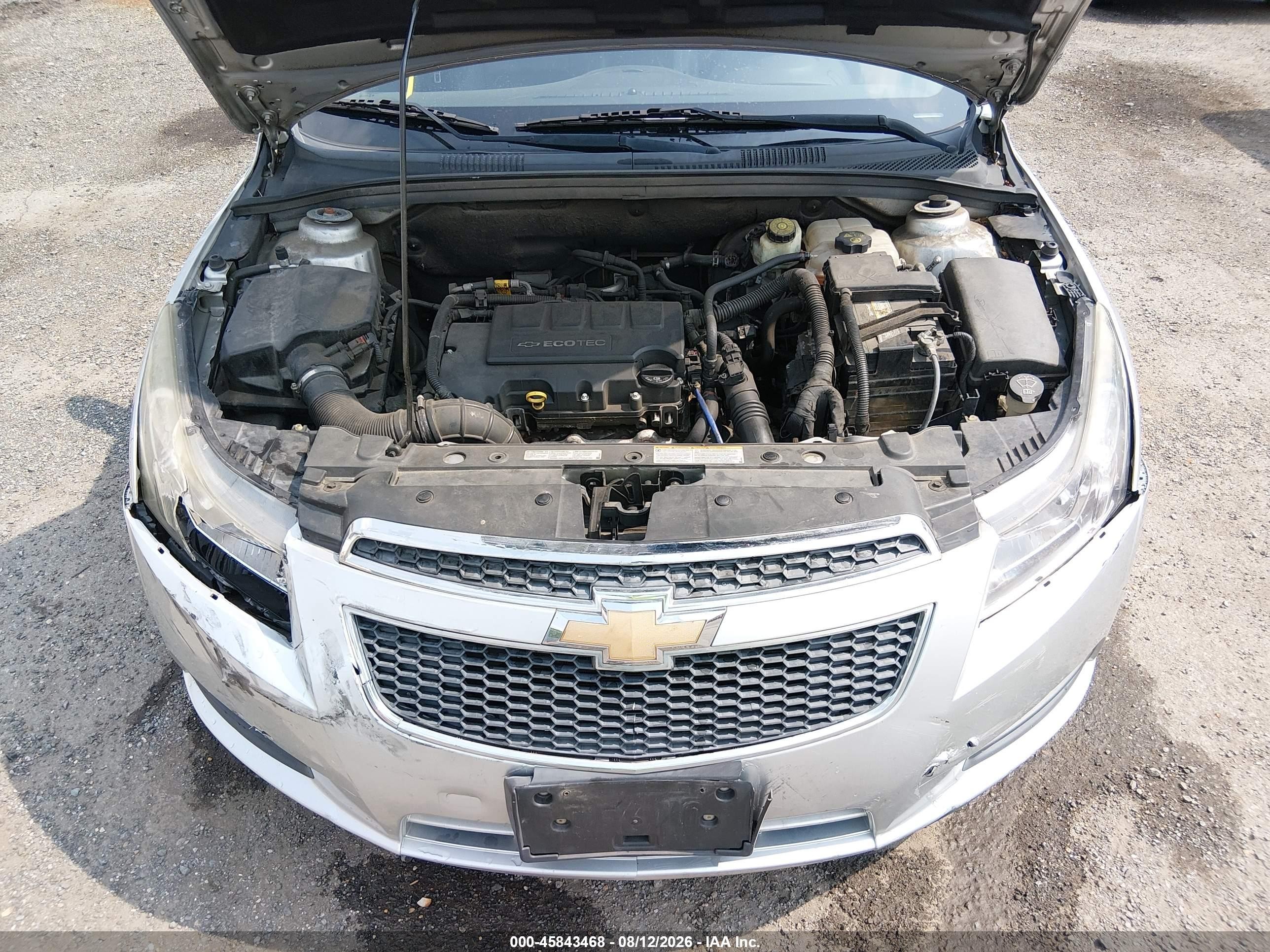 2013 Chevrolet Cruze 2lt Auto Silver vin: 1G1PE5SB5D7325941