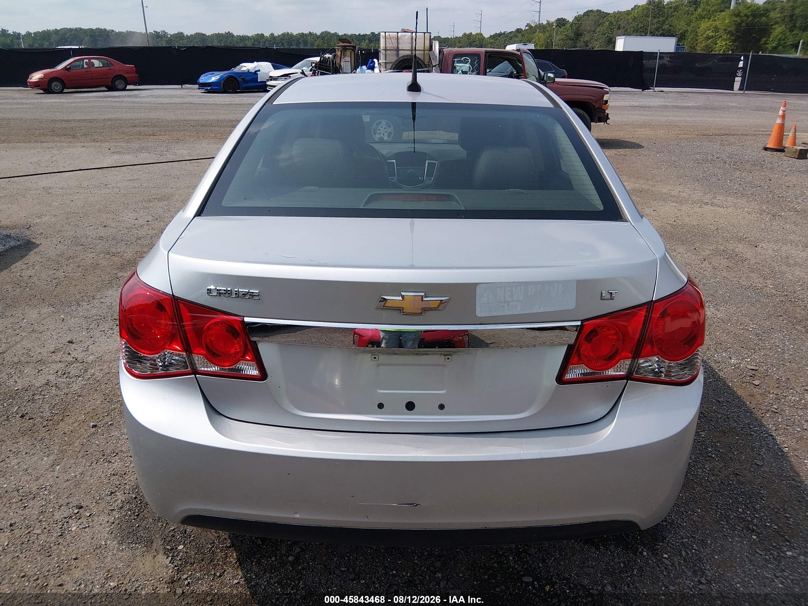 2013 Chevrolet Cruze 2lt Auto Silver vin: 1G1PE5SB5D7325941