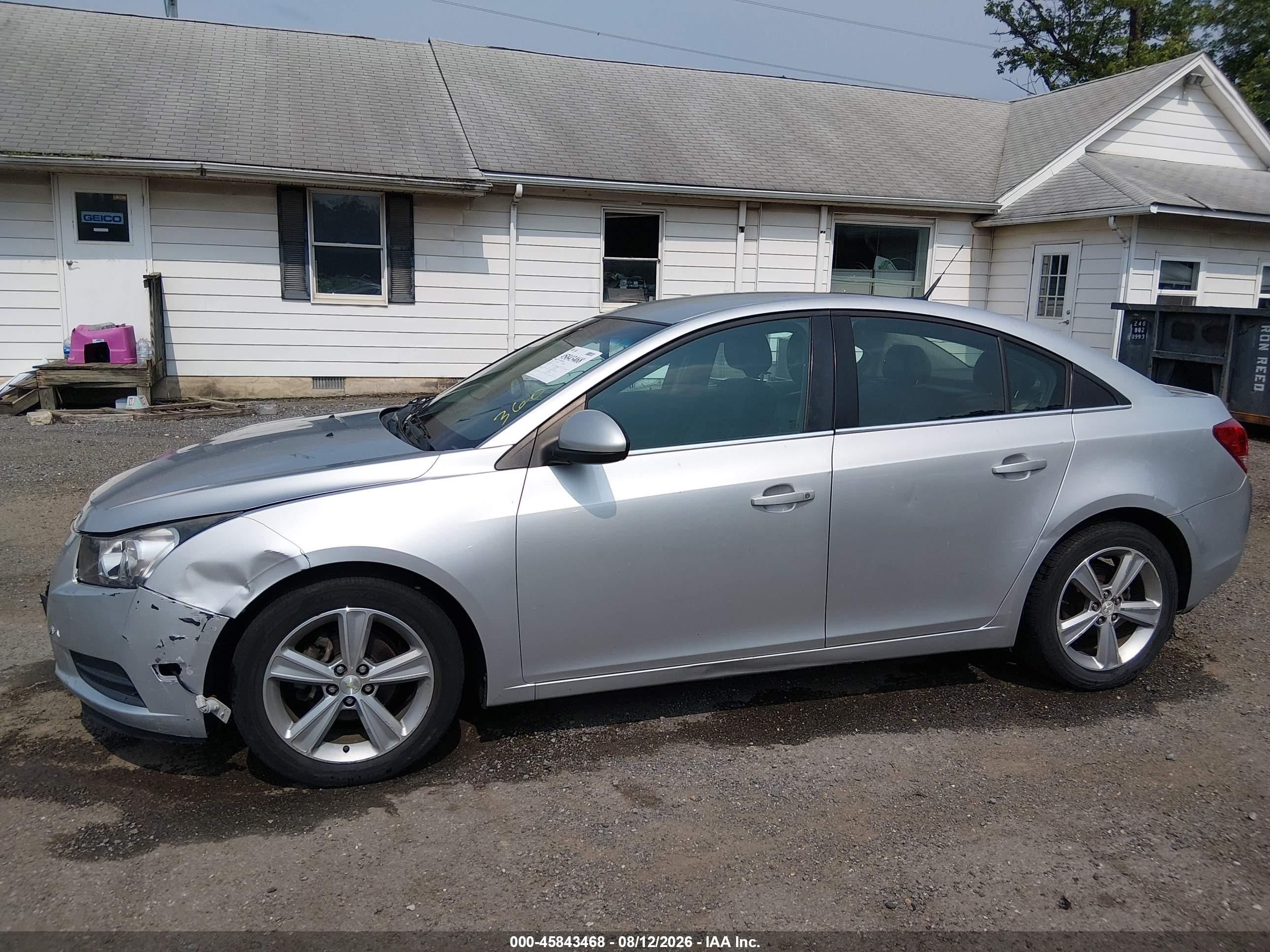 2013 Chevrolet Cruze 2lt Auto Silver vin: 1G1PE5SB5D7325941