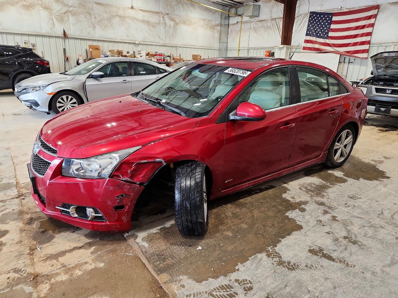 2014 Chevrolet Cruze Lt Burgundy vin: 1G1PE5SB5E7337864