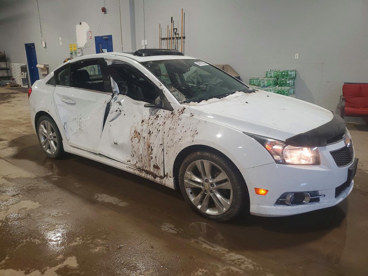 2014 Chevrolet Cruze Lt White vin: 1G1PE5SB5E7356429