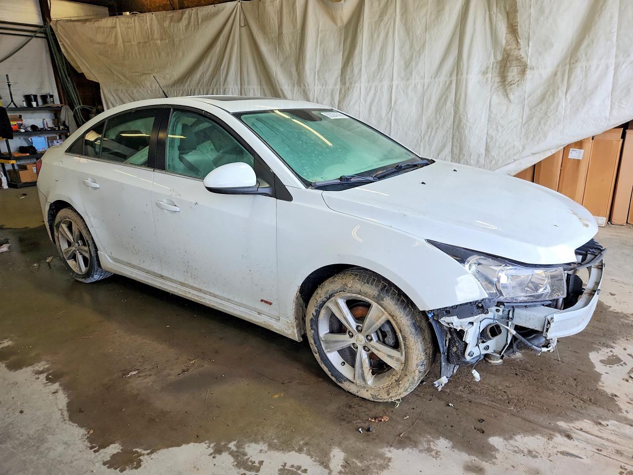 2014 Chevrolet Cruze Lt White vin: 1G1PE5SB5E7412448