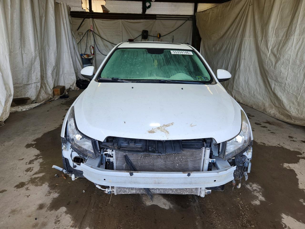 2014 Chevrolet Cruze Lt White vin: 1G1PE5SB5E7412448