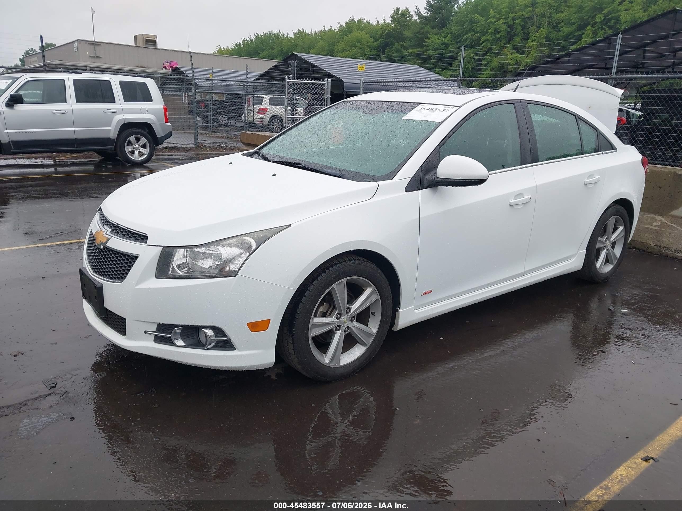 2014 Chevrolet Cruze 2lt Auto White vin: 1G1PE5SB5E7423868