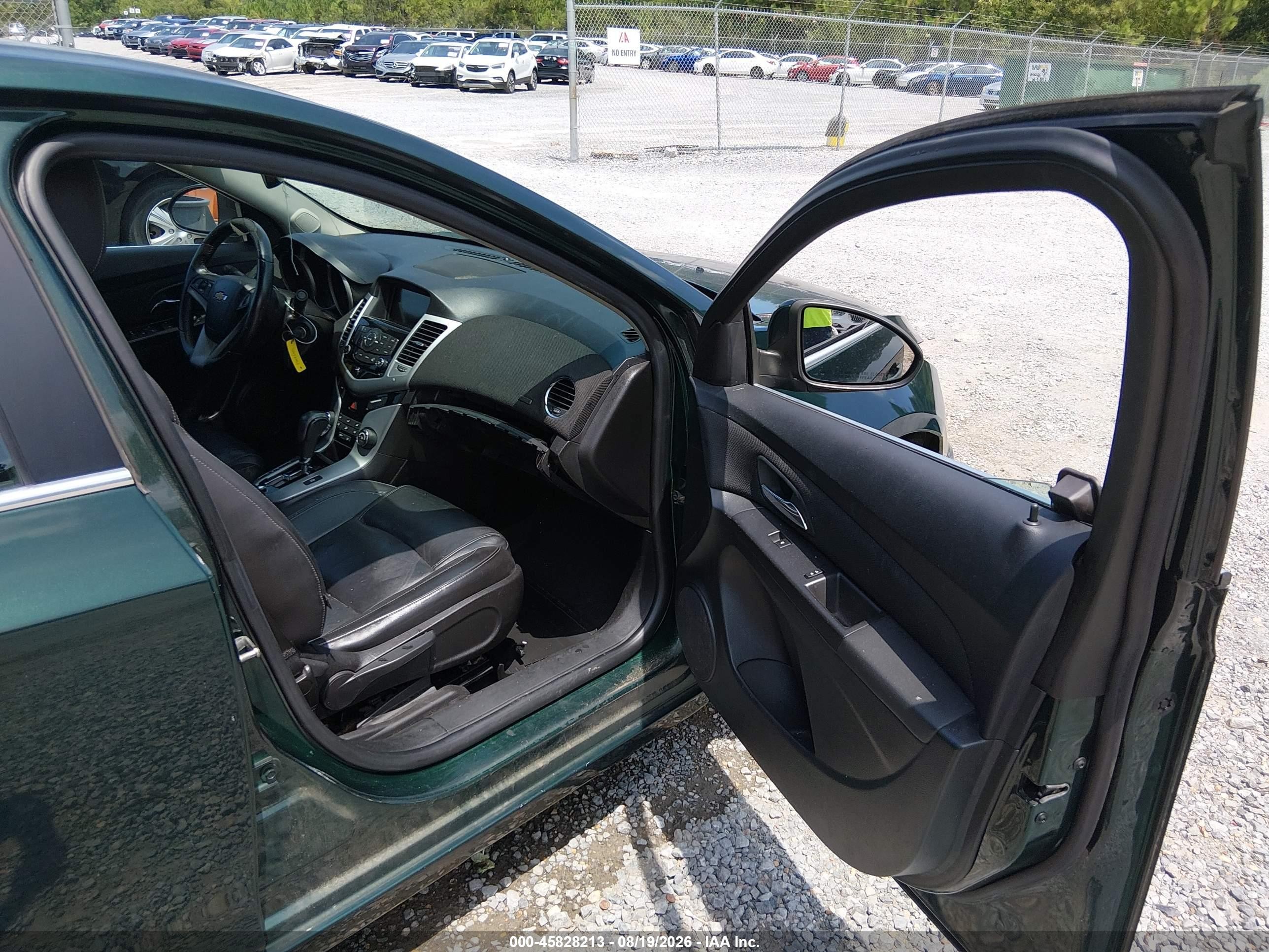 2015 Chevrolet Cruze 2lt Auto Green vin: 1G1PE5SB5F7177938