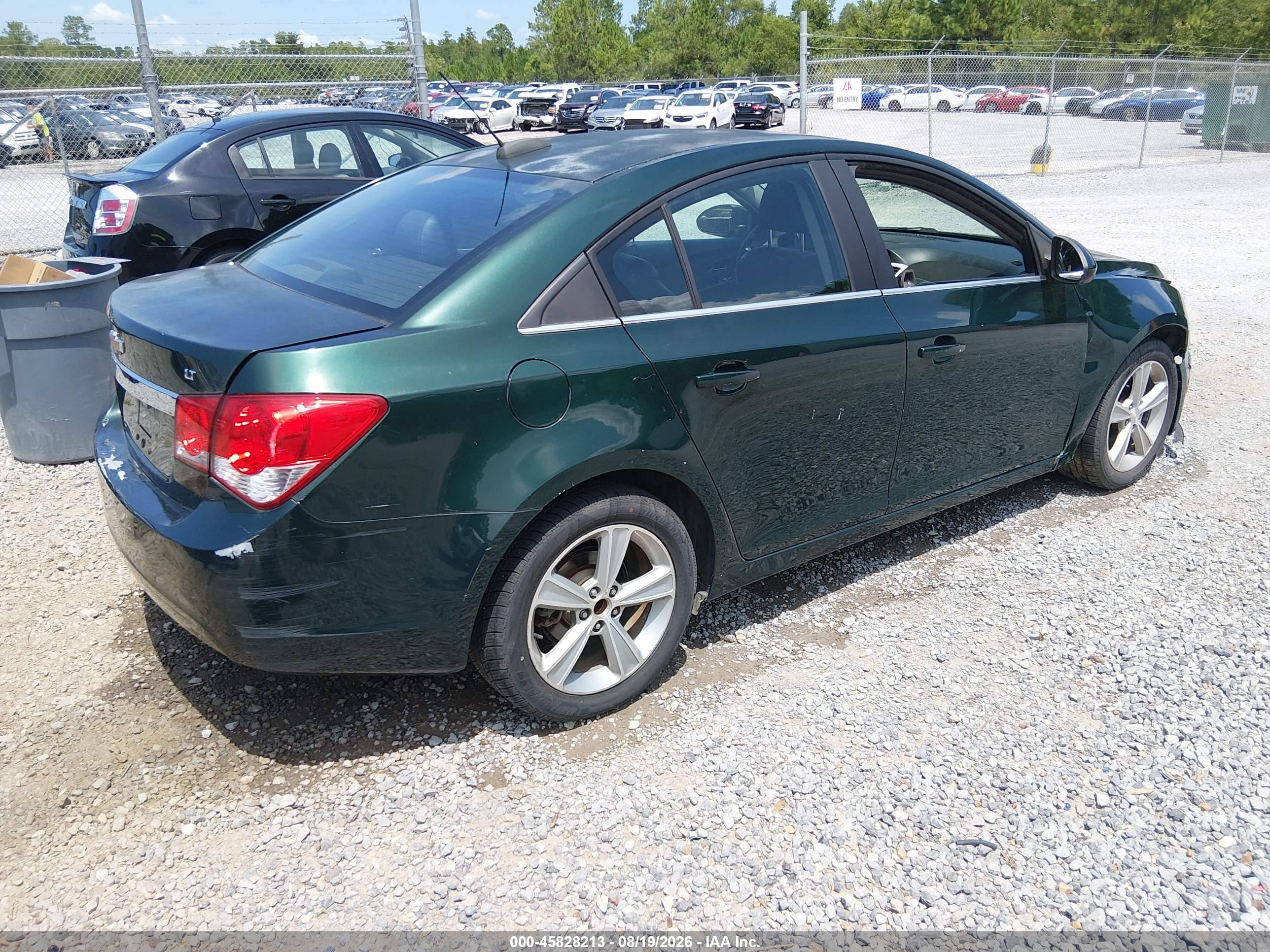2015 Chevrolet Cruze 2lt Auto Green vin: 1G1PE5SB5F7177938