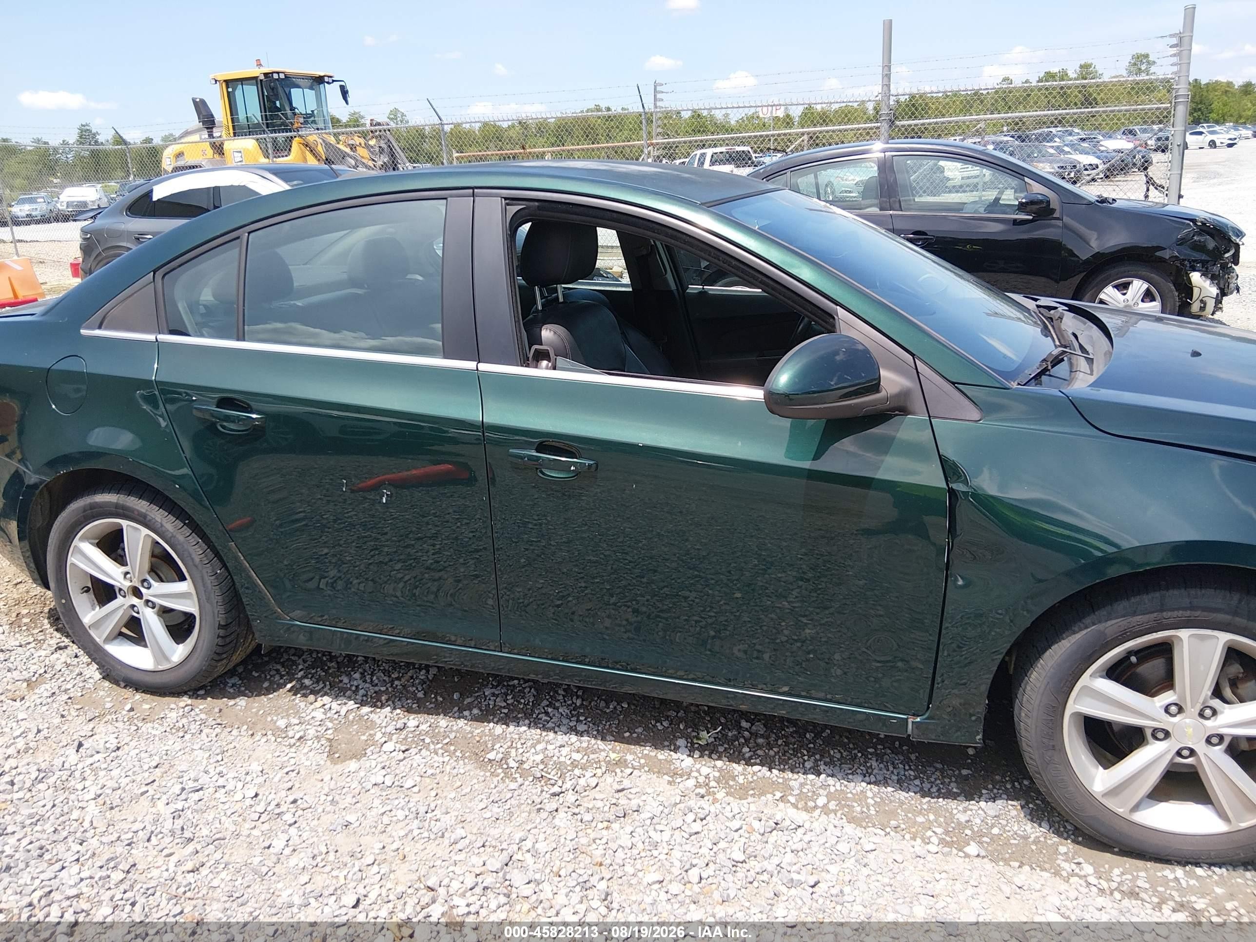 2015 Chevrolet Cruze 2lt Auto Green vin: 1G1PE5SB5F7177938