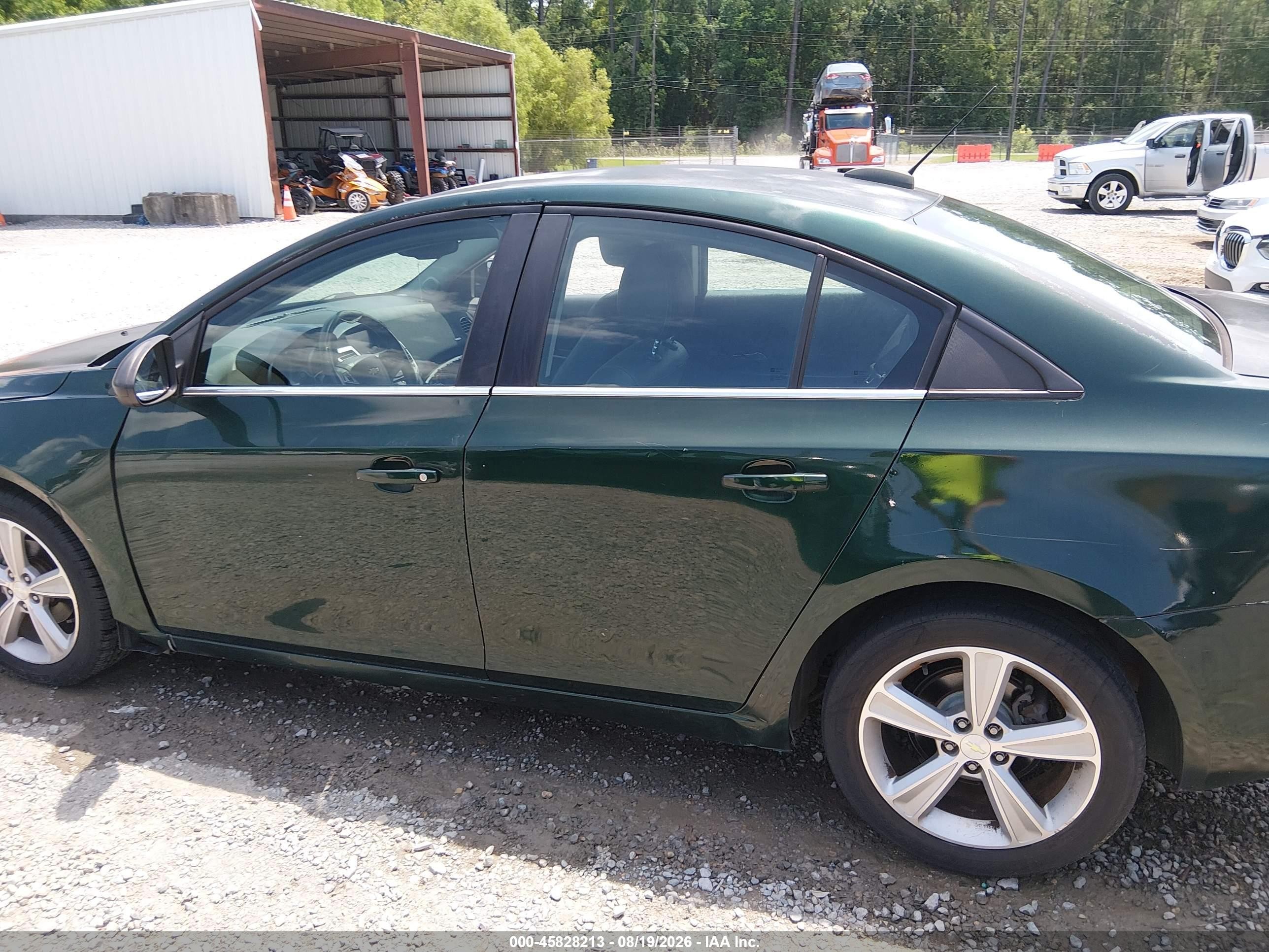 2015 Chevrolet Cruze 2lt Auto Green vin: 1G1PE5SB5F7177938