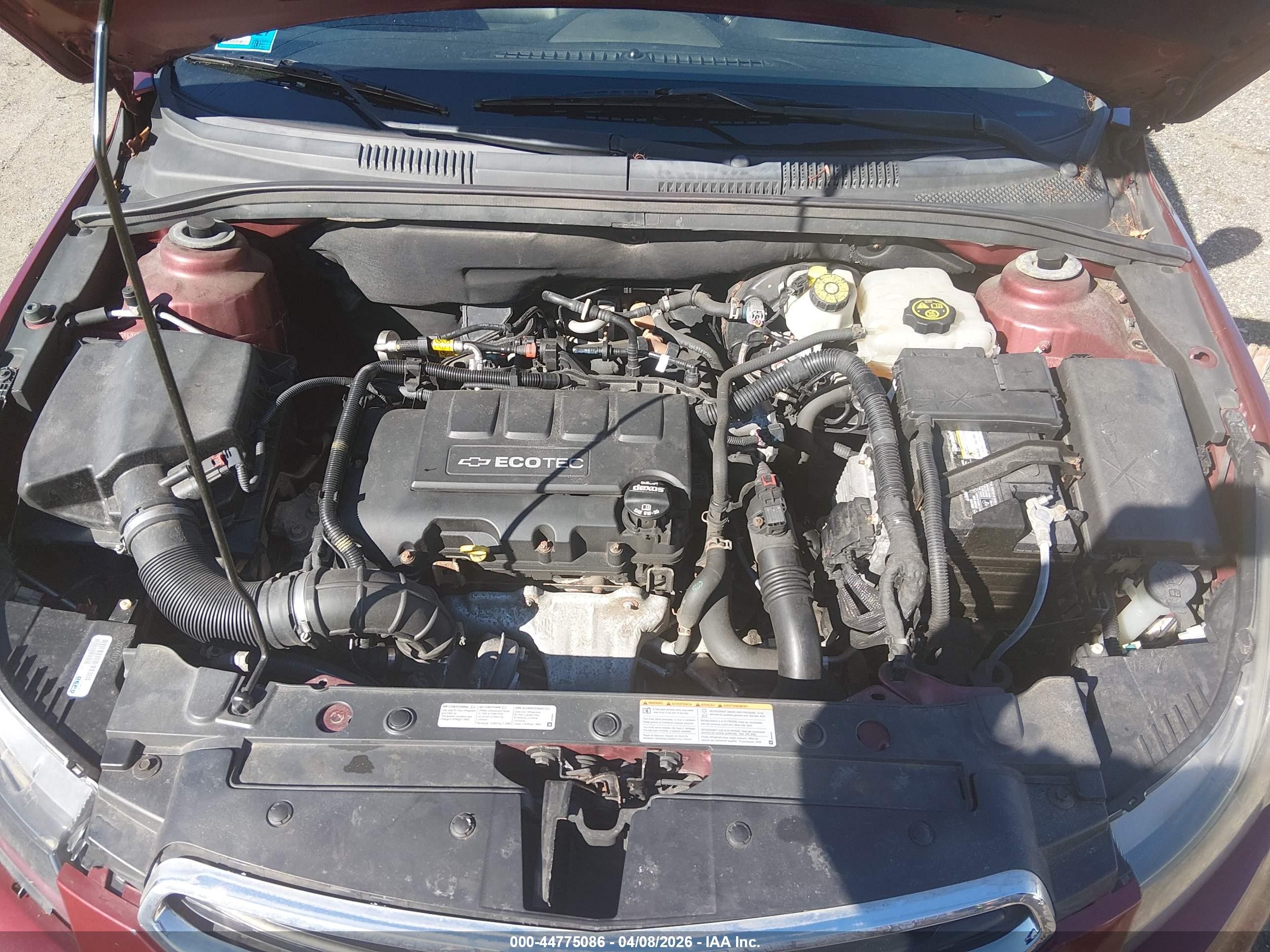 2015 Chevrolet Cruze 2lt Auto Бордовый vin: 1G1PE5SB5F7198384