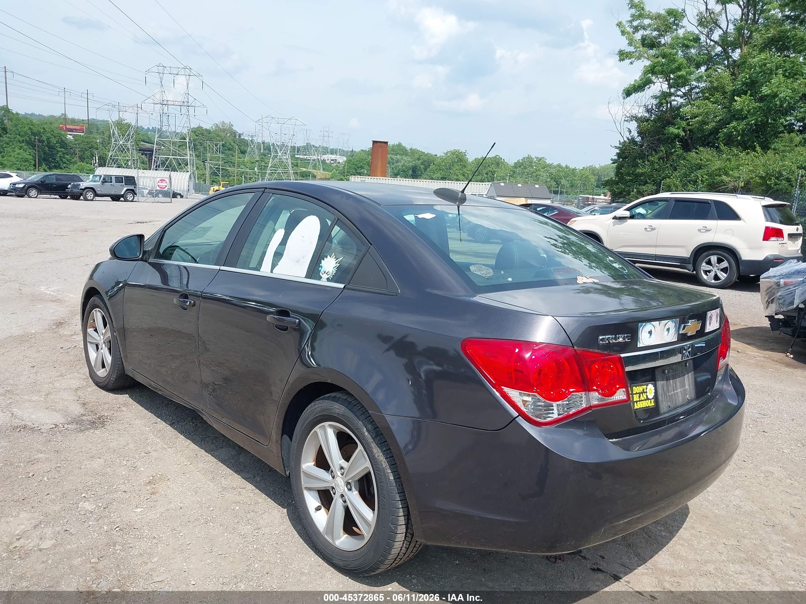 2015 Chevrolet Cruze 2lt Auto Gray vin: 1G1PE5SB5F7221159