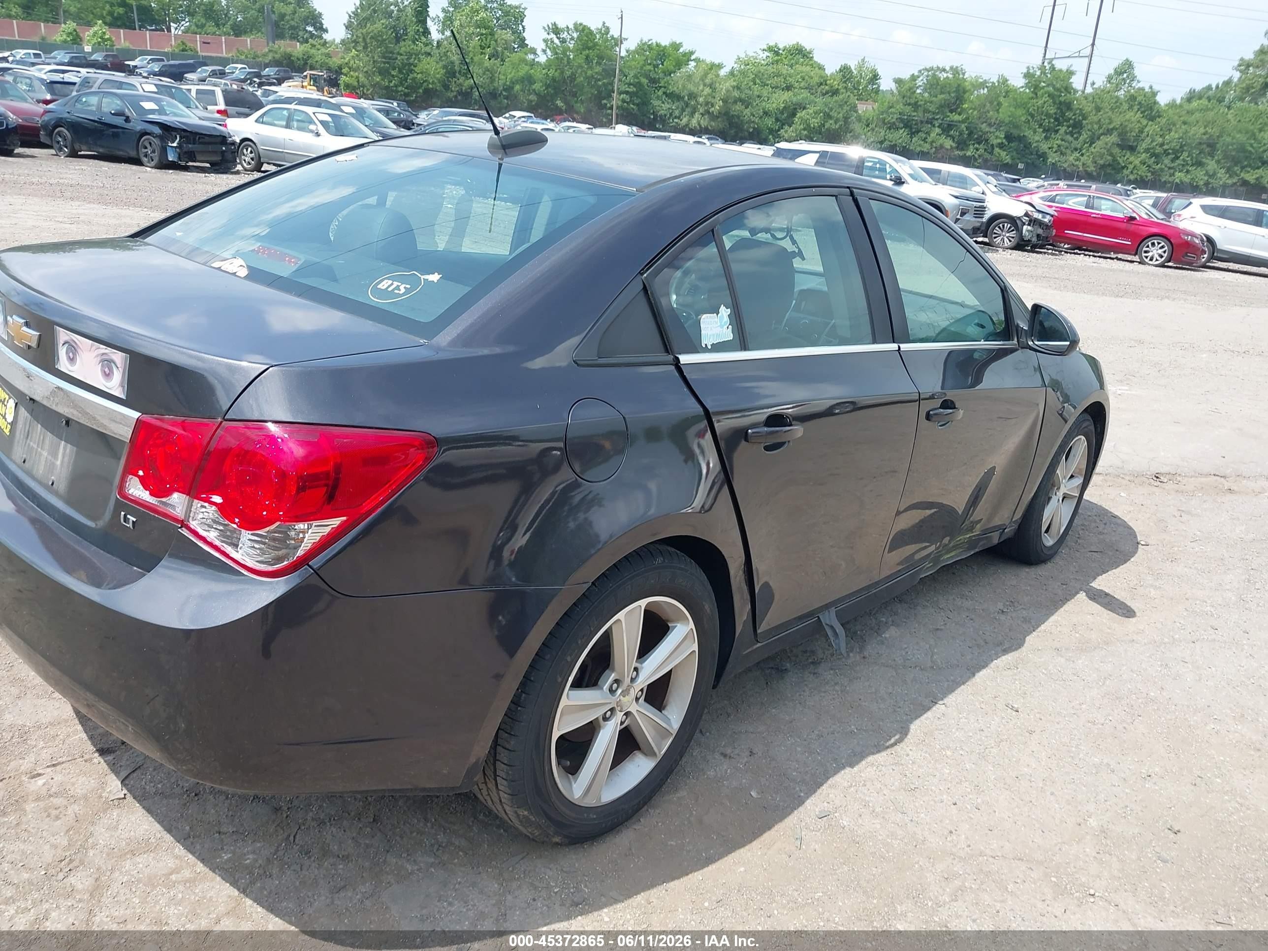 2015 Chevrolet Cruze 2lt Auto Gray vin: 1G1PE5SB5F7221159
