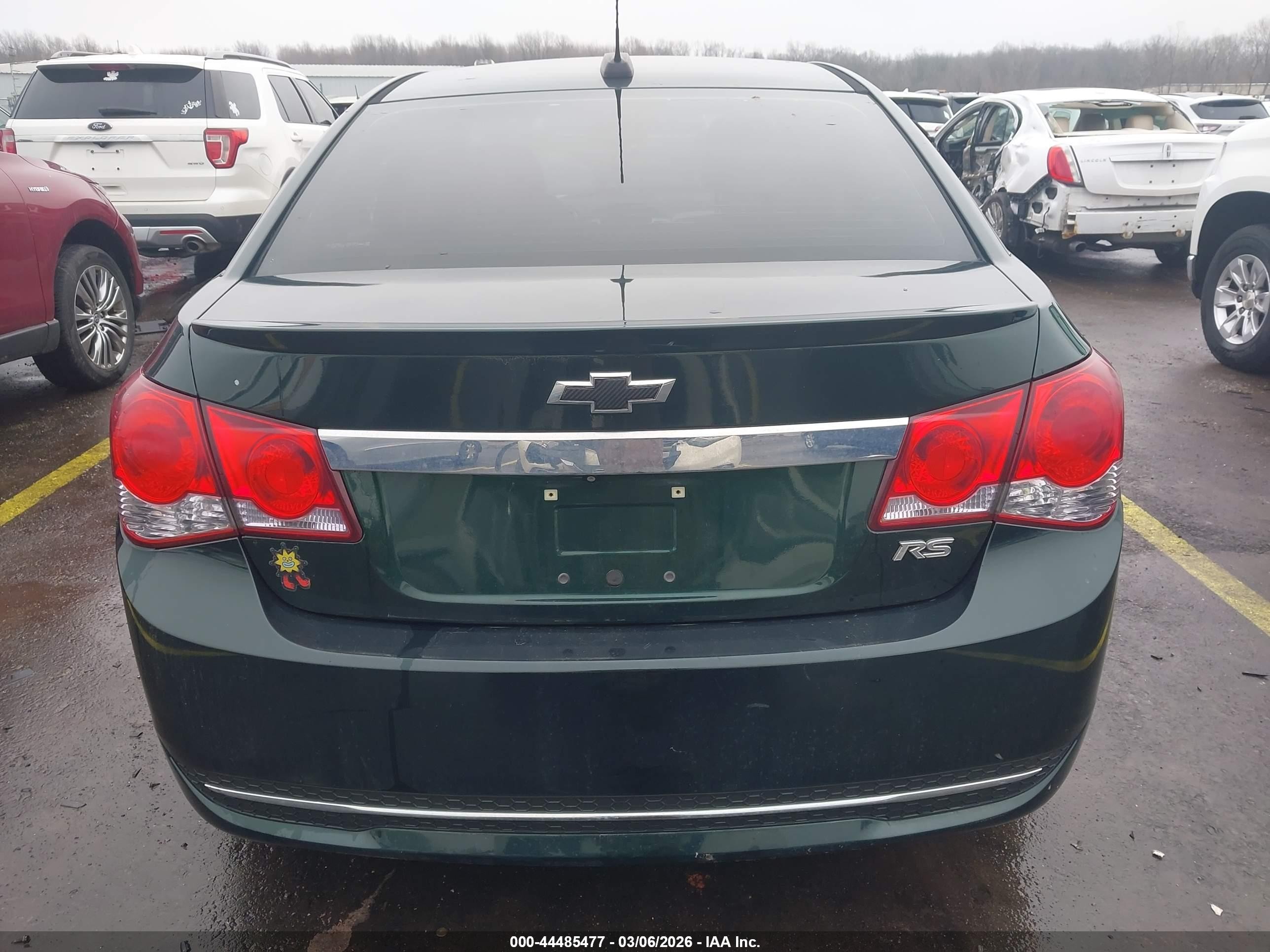 2015 Chevrolet Cruze 2lt Auto Green vin: 1G1PE5SB5F7270281