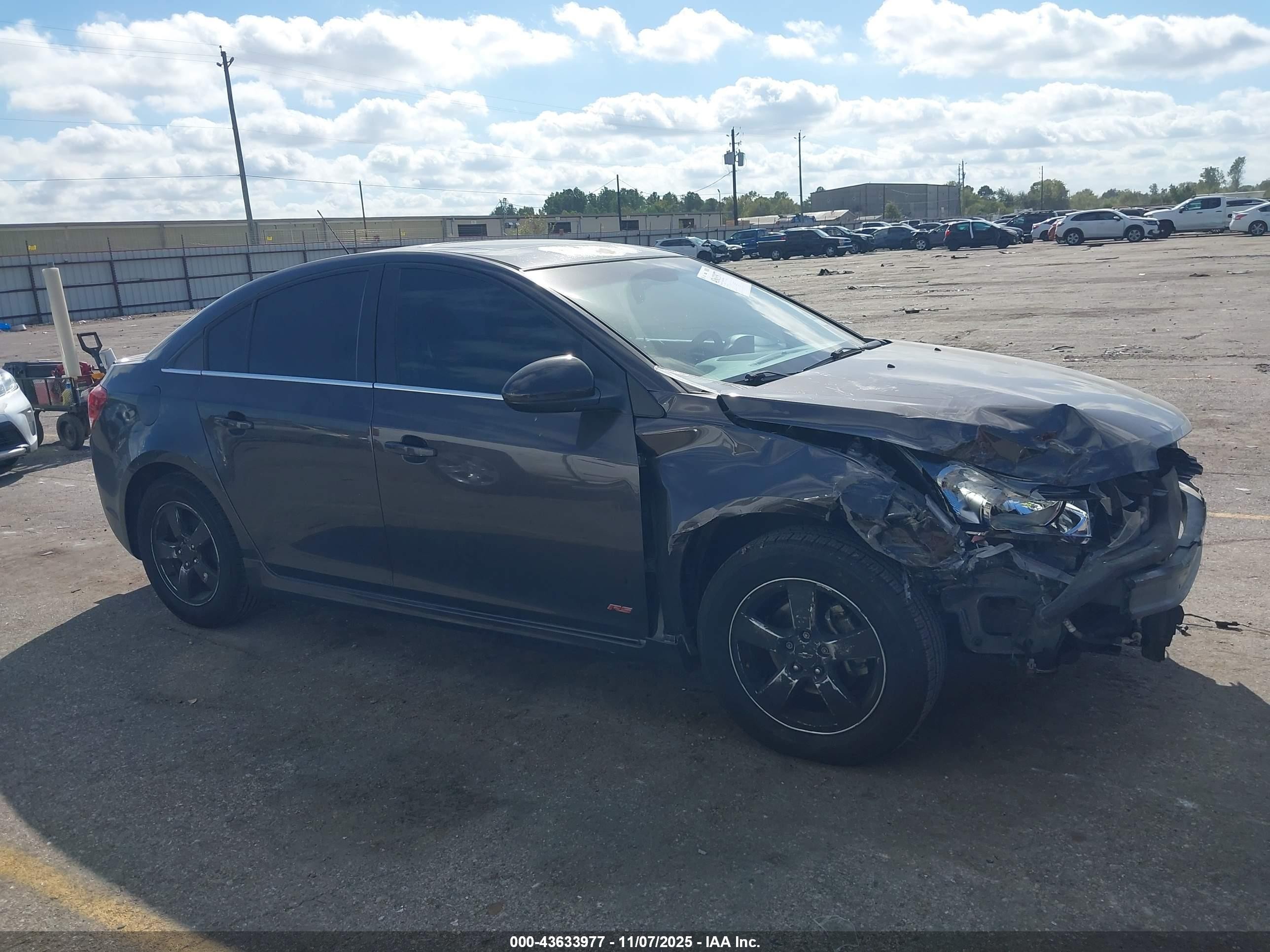 2016 Chevrolet Cruze Limited 1lt Auto Серый vin: 1G1PE5SB5G7212902
