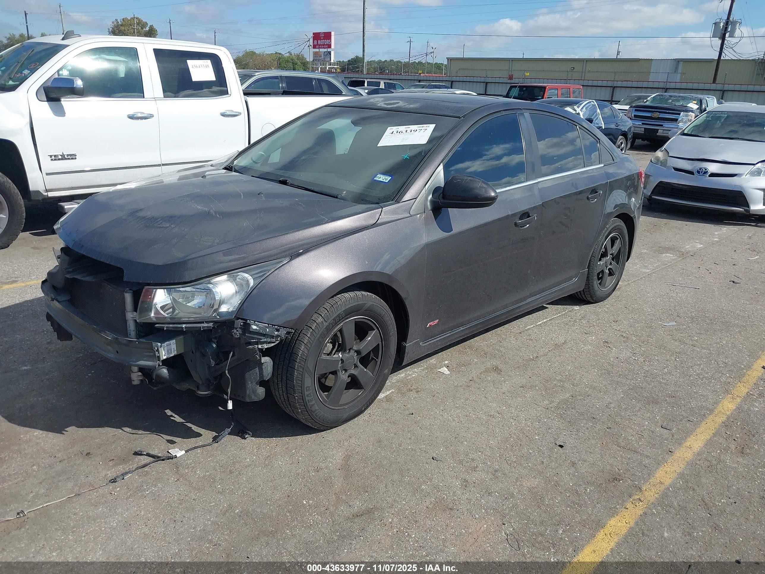 2016 Chevrolet Cruze Limited 1lt Auto Серый vin: 1G1PE5SB5G7212902