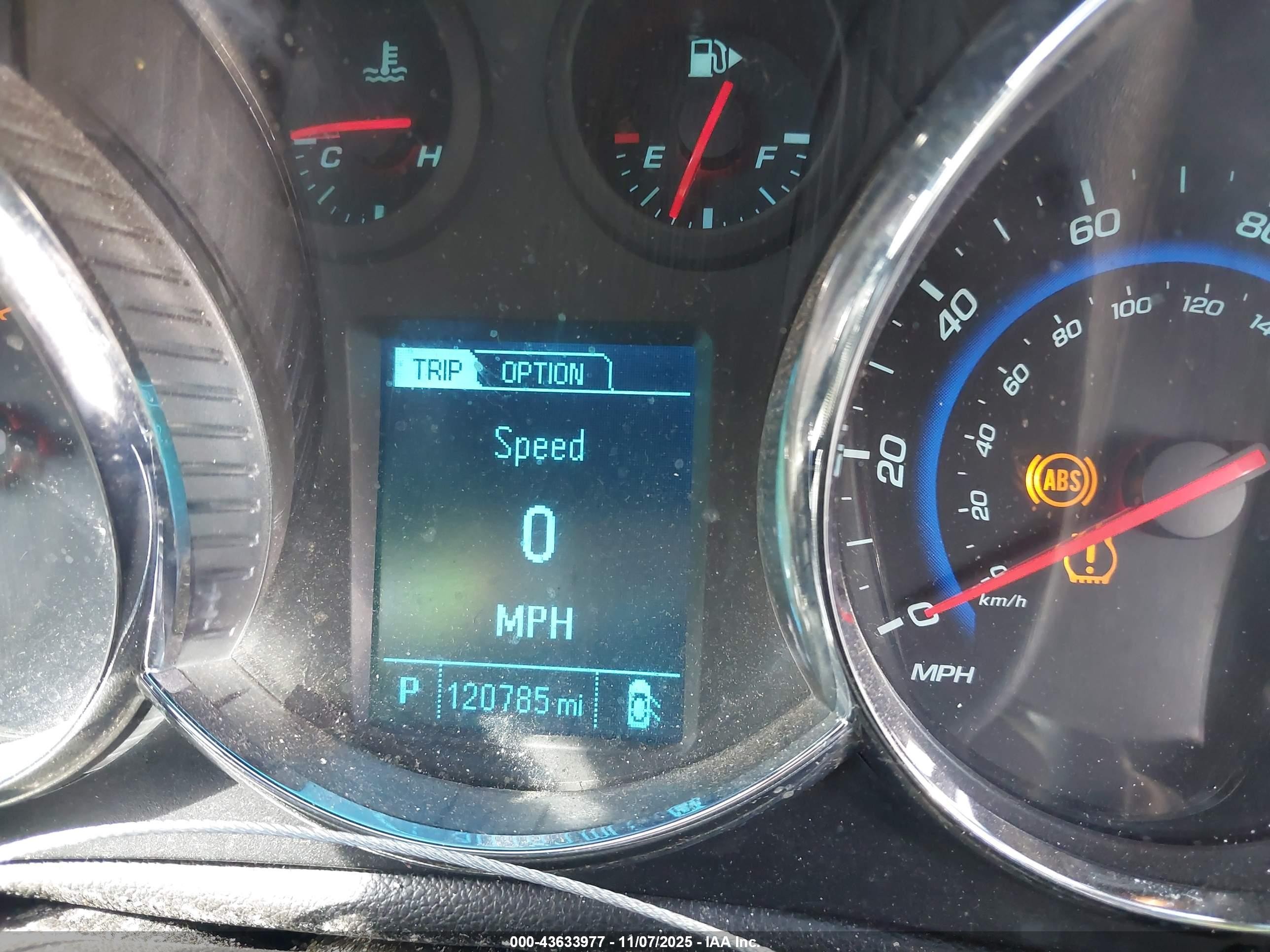 2016 Chevrolet Cruze Limited 1lt Auto Серый vin: 1G1PE5SB5G7212902
