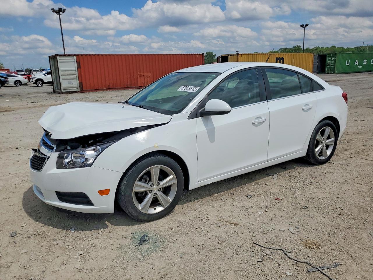 2013 Chevrolet Cruze Lt White vin: 1G1PE5SB6D7141267
