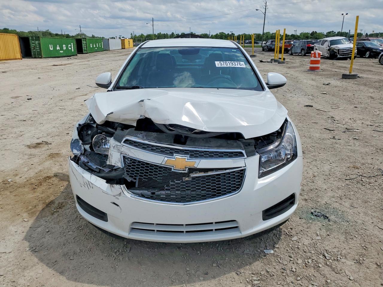 2013 Chevrolet Cruze Lt White vin: 1G1PE5SB6D7141267