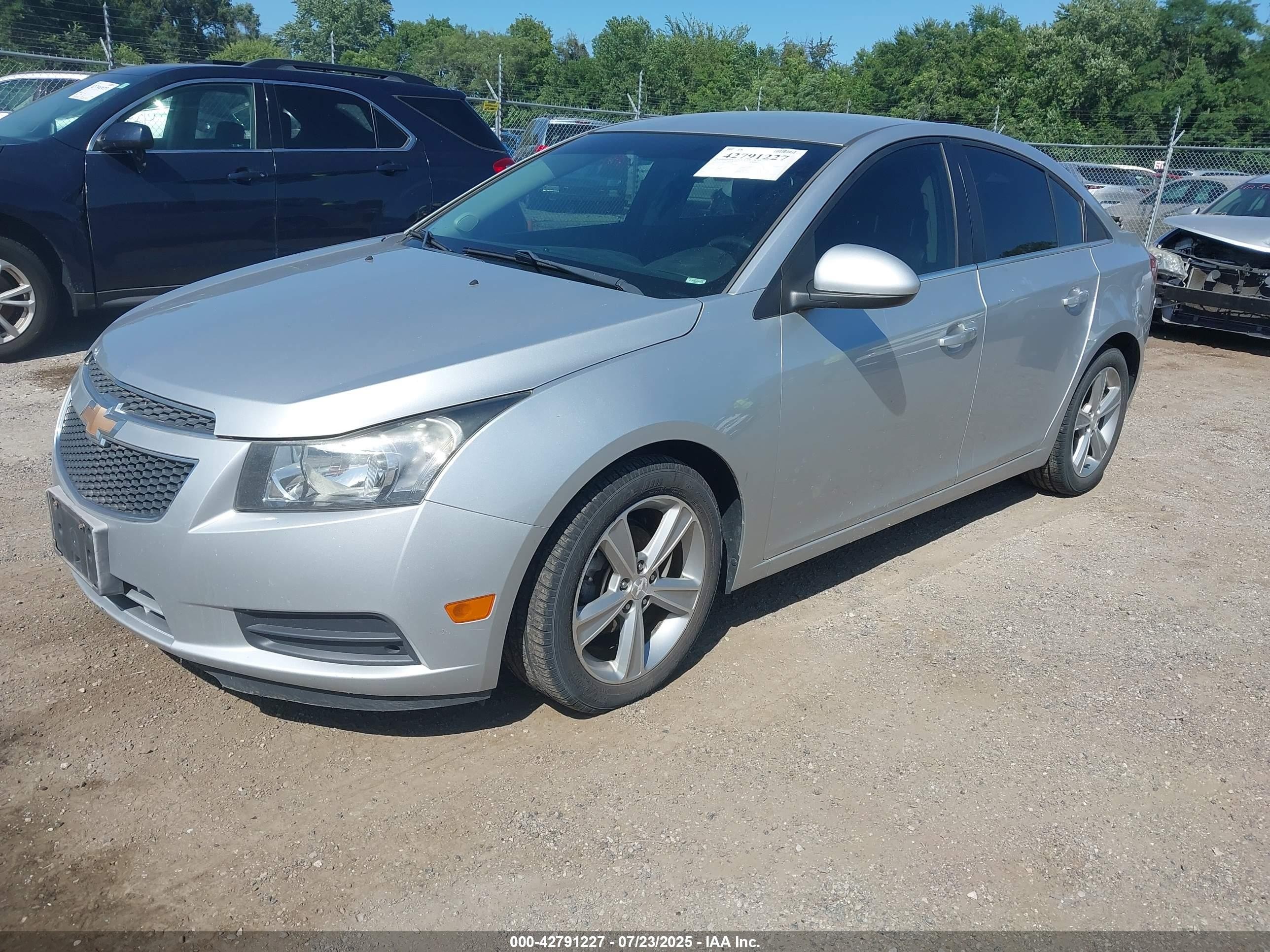 2013 Chevrolet Cruze 2lt Auto Silver vin: 1G1PE5SB6D7144282
