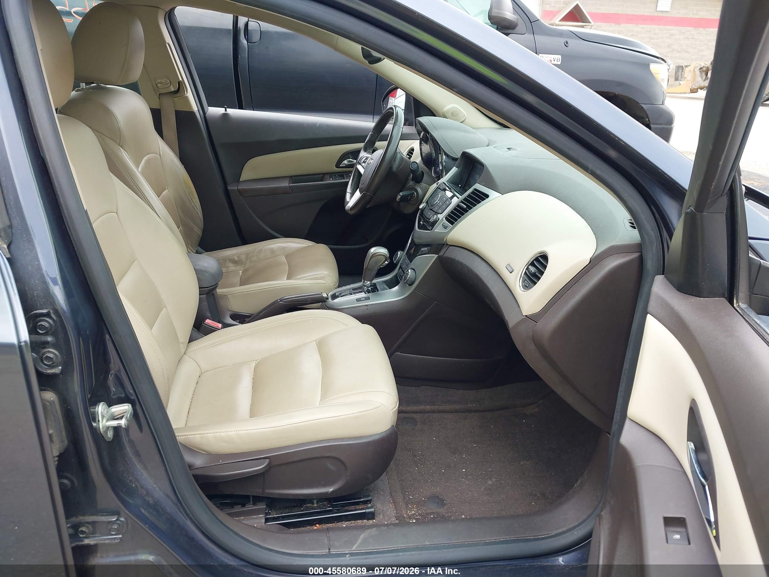 2013 Chevrolet Cruze 2lt Auto Blue vin: 1G1PE5SB6D7177668