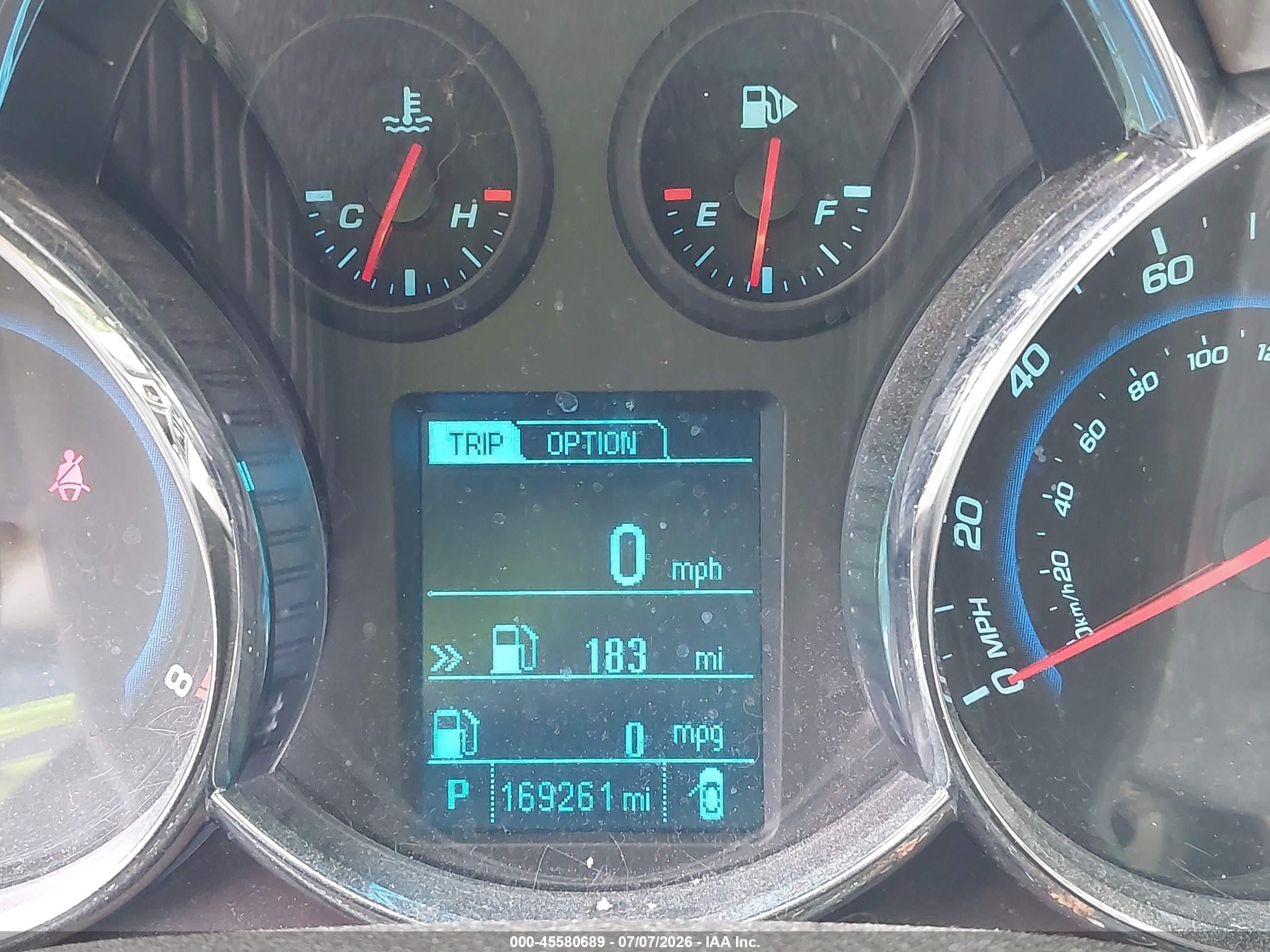 2013 Chevrolet Cruze 2lt Auto Blue vin: 1G1PE5SB6D7177668
