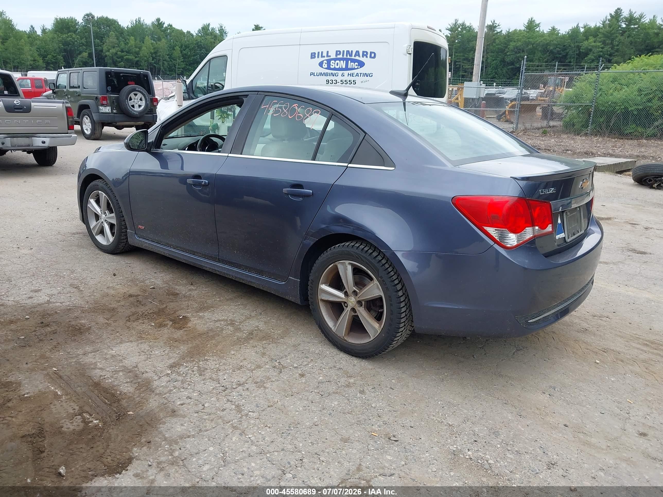 2013 Chevrolet Cruze 2lt Auto Blue vin: 1G1PE5SB6D7177668