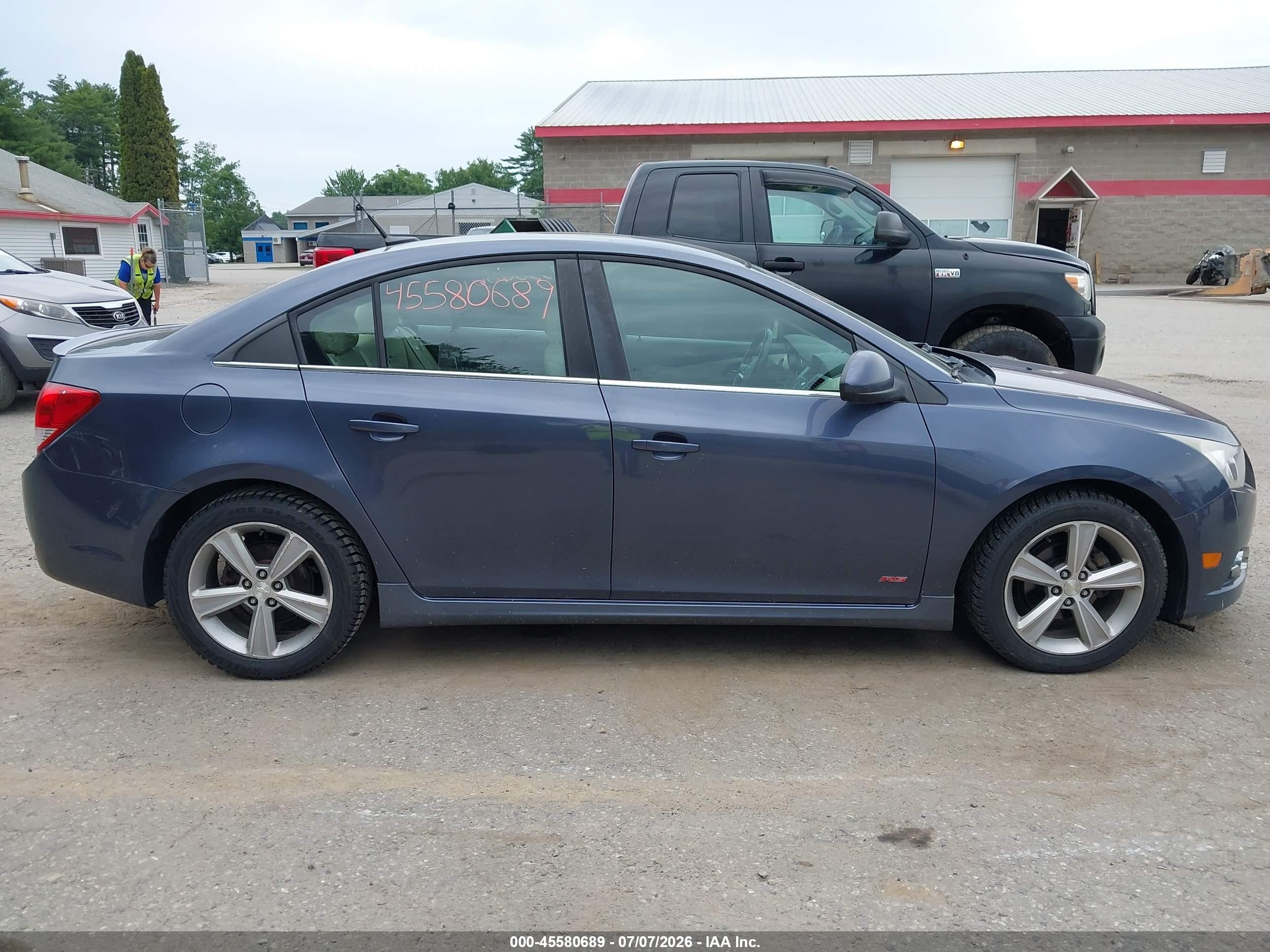 2013 Chevrolet Cruze 2lt Auto Blue vin: 1G1PE5SB6D7177668
