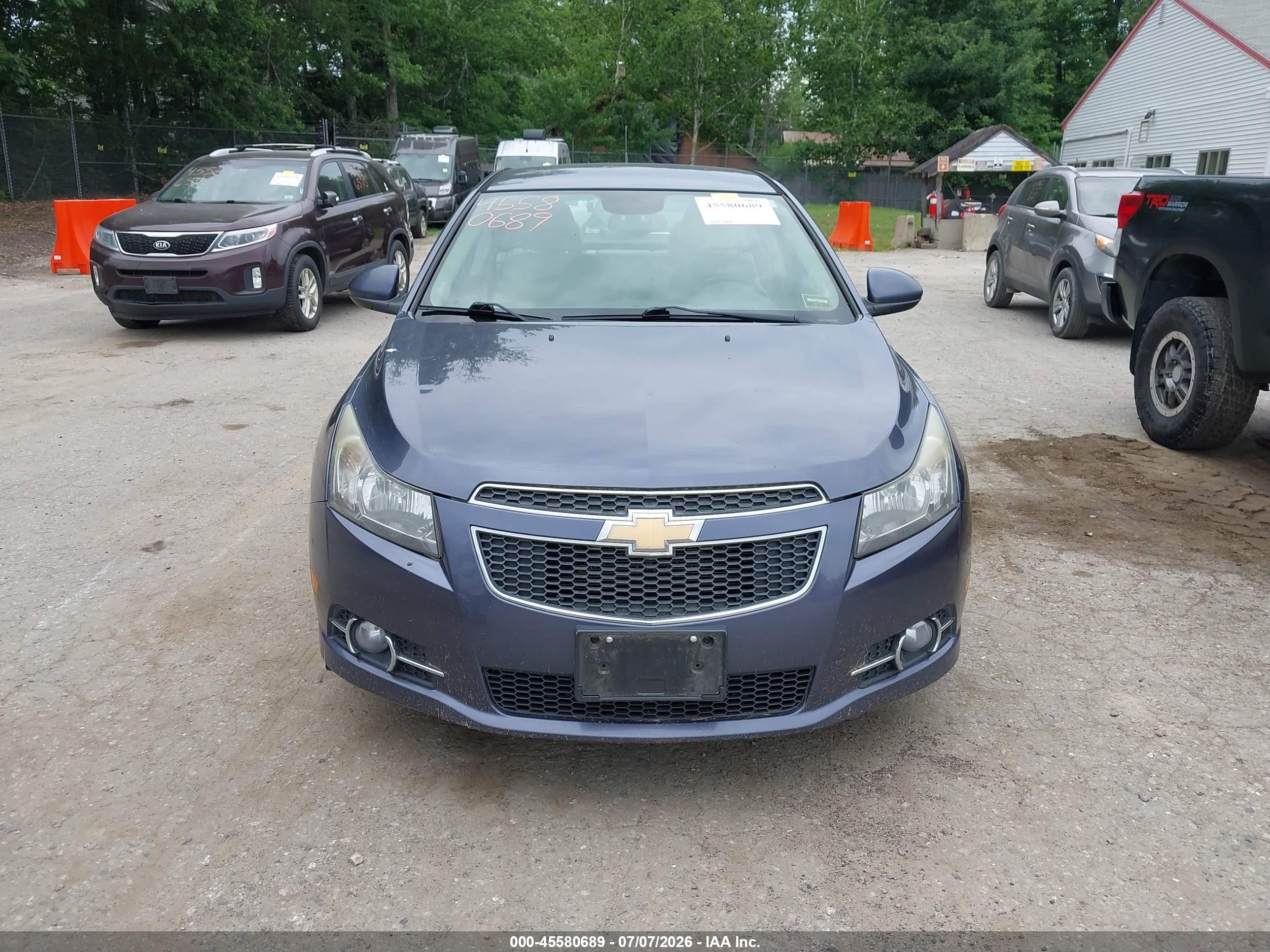 2013 Chevrolet Cruze 2lt Auto Blue vin: 1G1PE5SB6D7177668