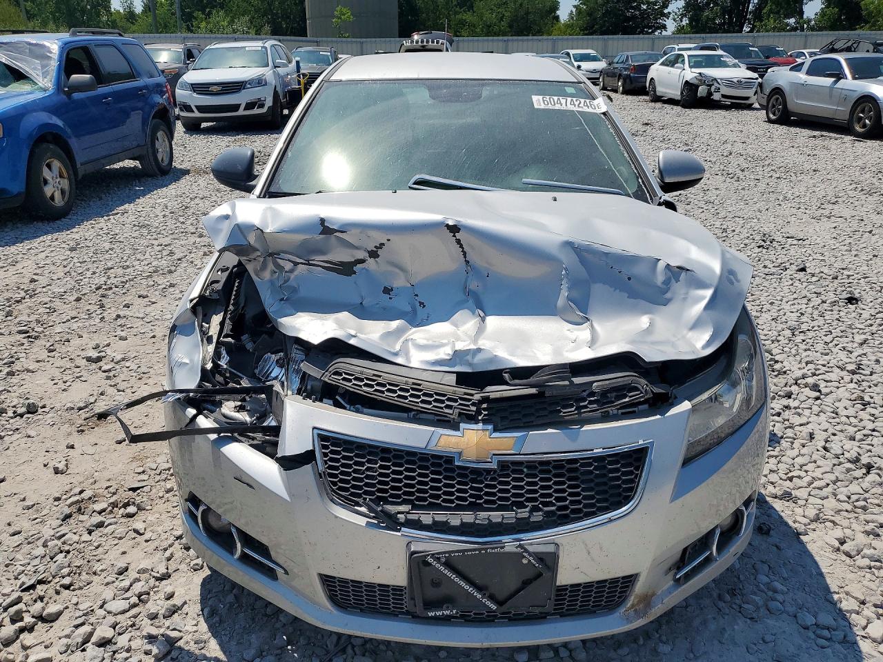 2013 Chevrolet Cruze Lt Silver vin: 1G1PE5SB6D7239229