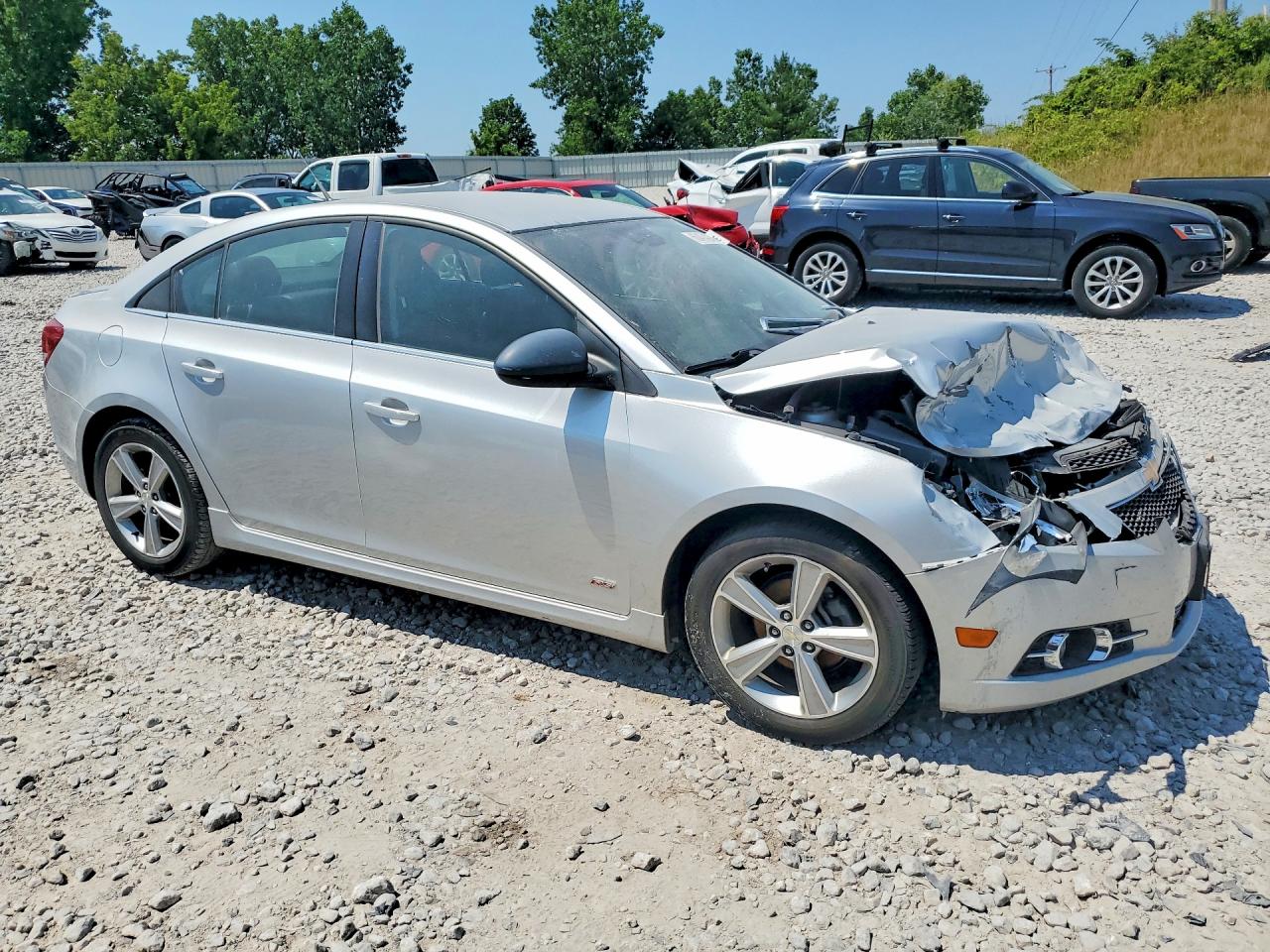 2013 Chevrolet Cruze Lt Silver vin: 1G1PE5SB6D7239229