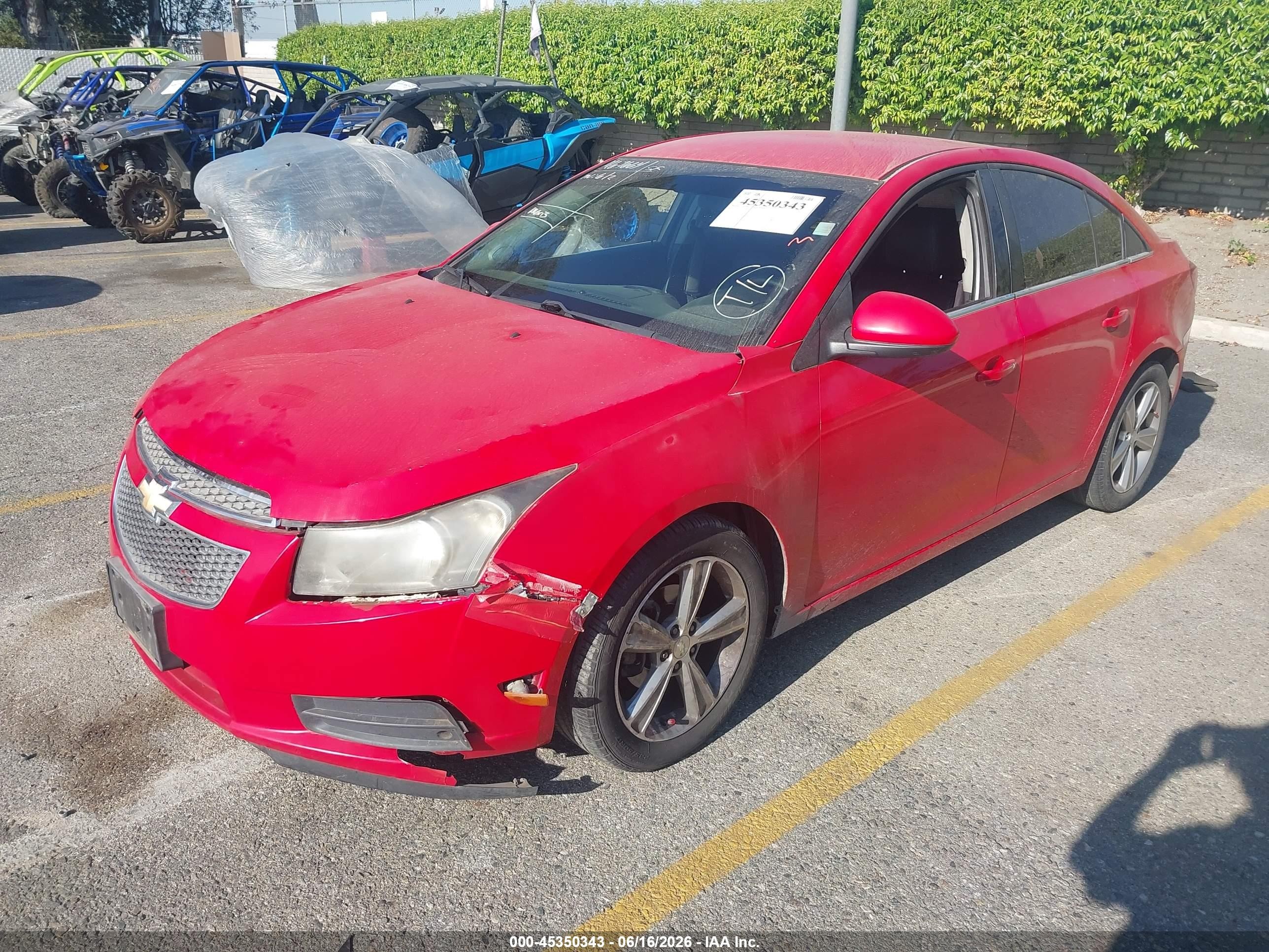 2014 Chevrolet Cruze 2lt Auto Red vin: 1G1PE5SB6E7156904